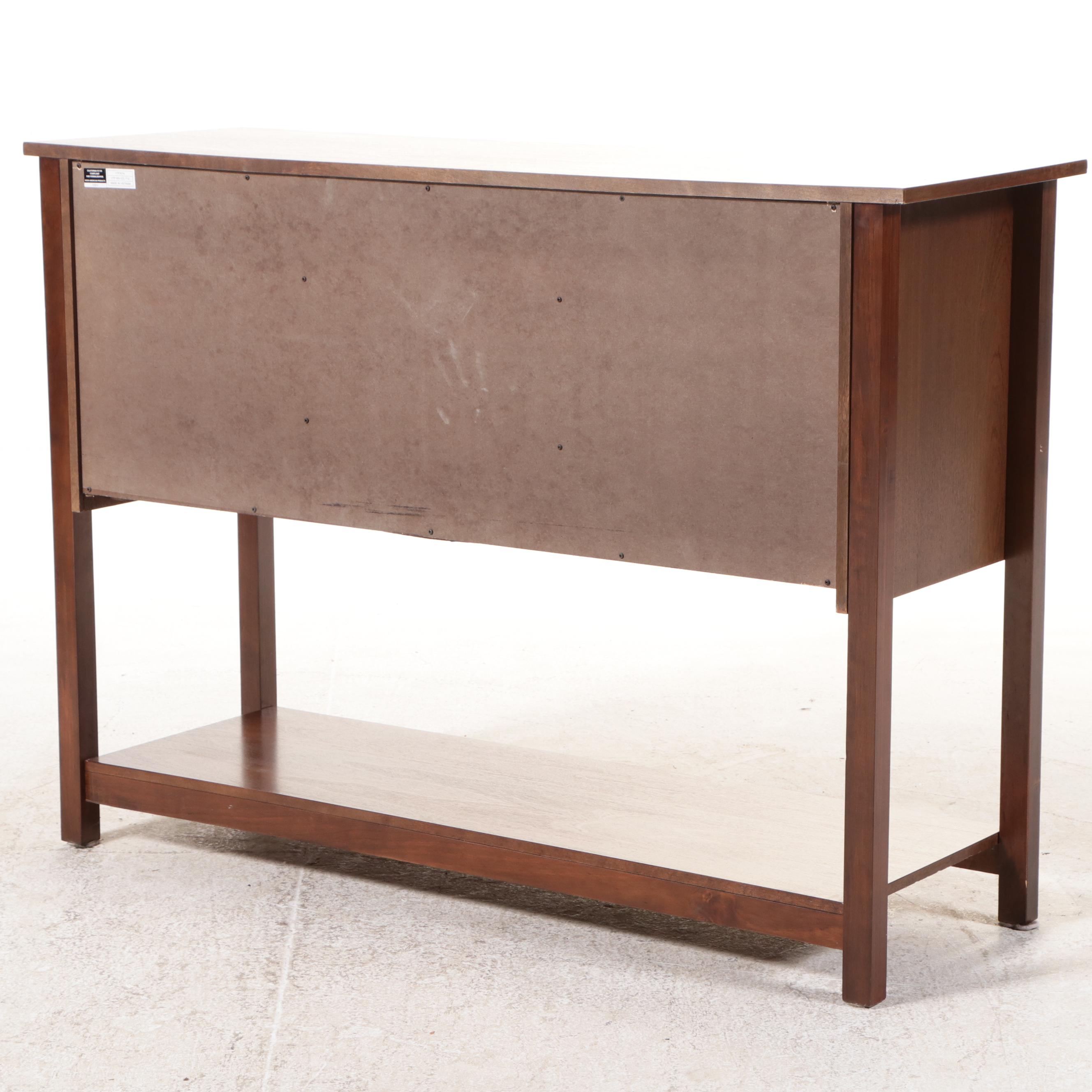 Craftsman Style Walnut Finish Sideboard