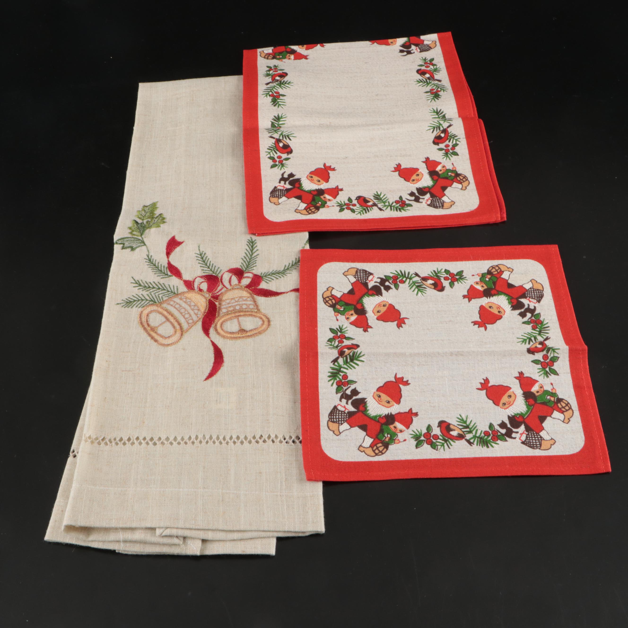 Christmas Themed and Other Table Linens
