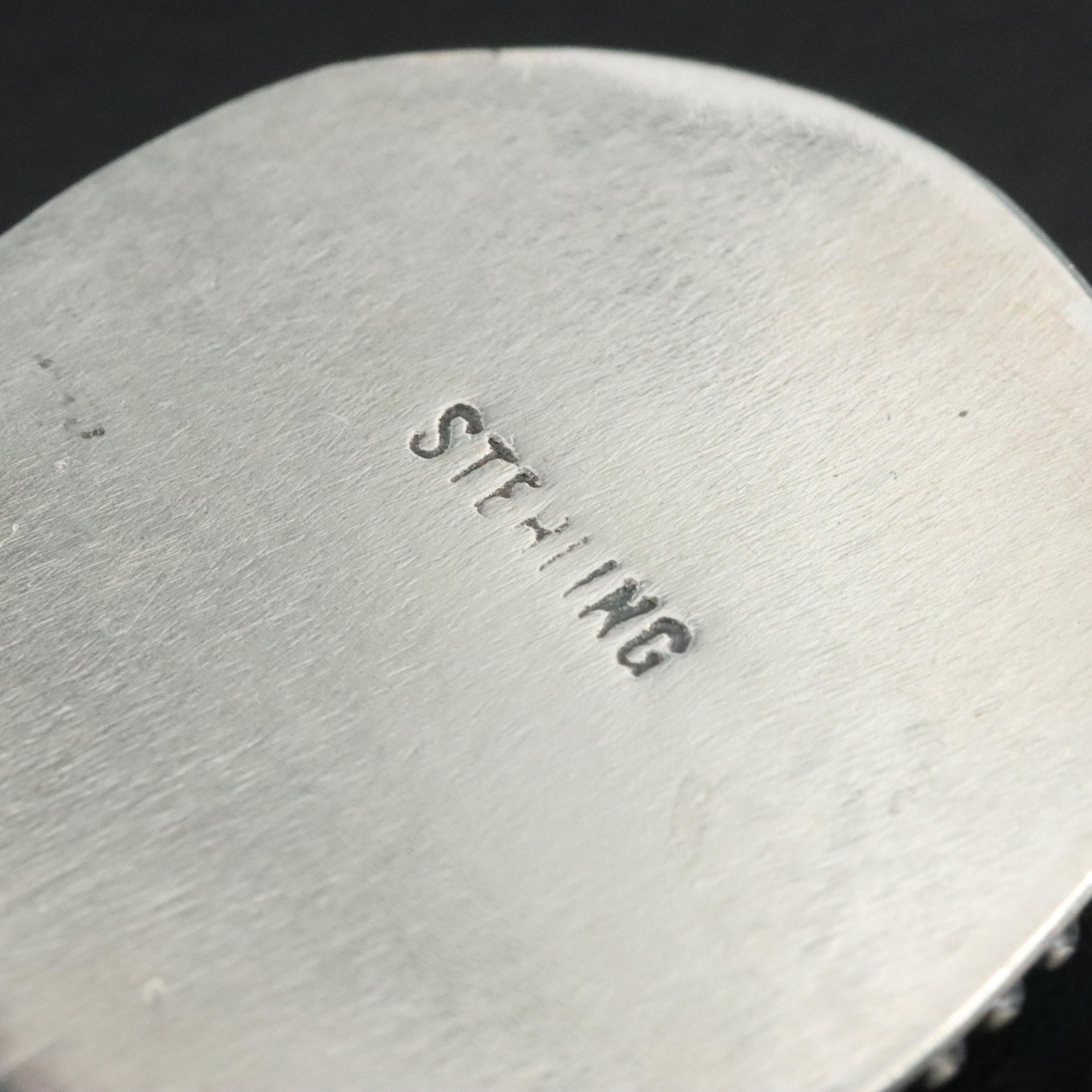 Marcus Chavez Navajo Diné Sterling Turquoise Bee Pointer Ring