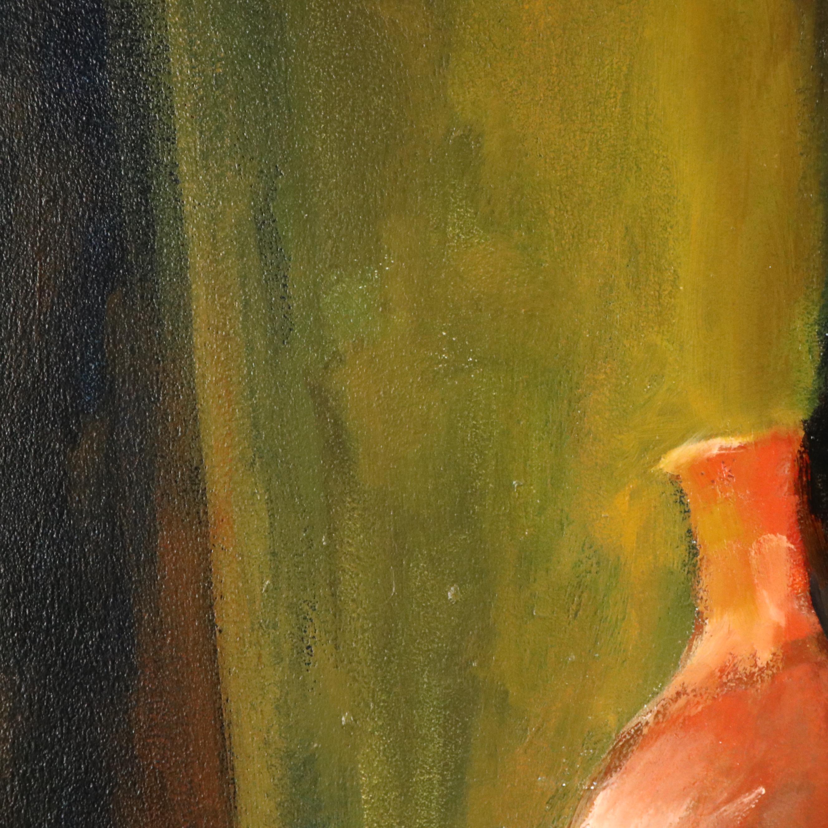 James Conroy Symbolist Female Nude Oil Painting "Pandora"