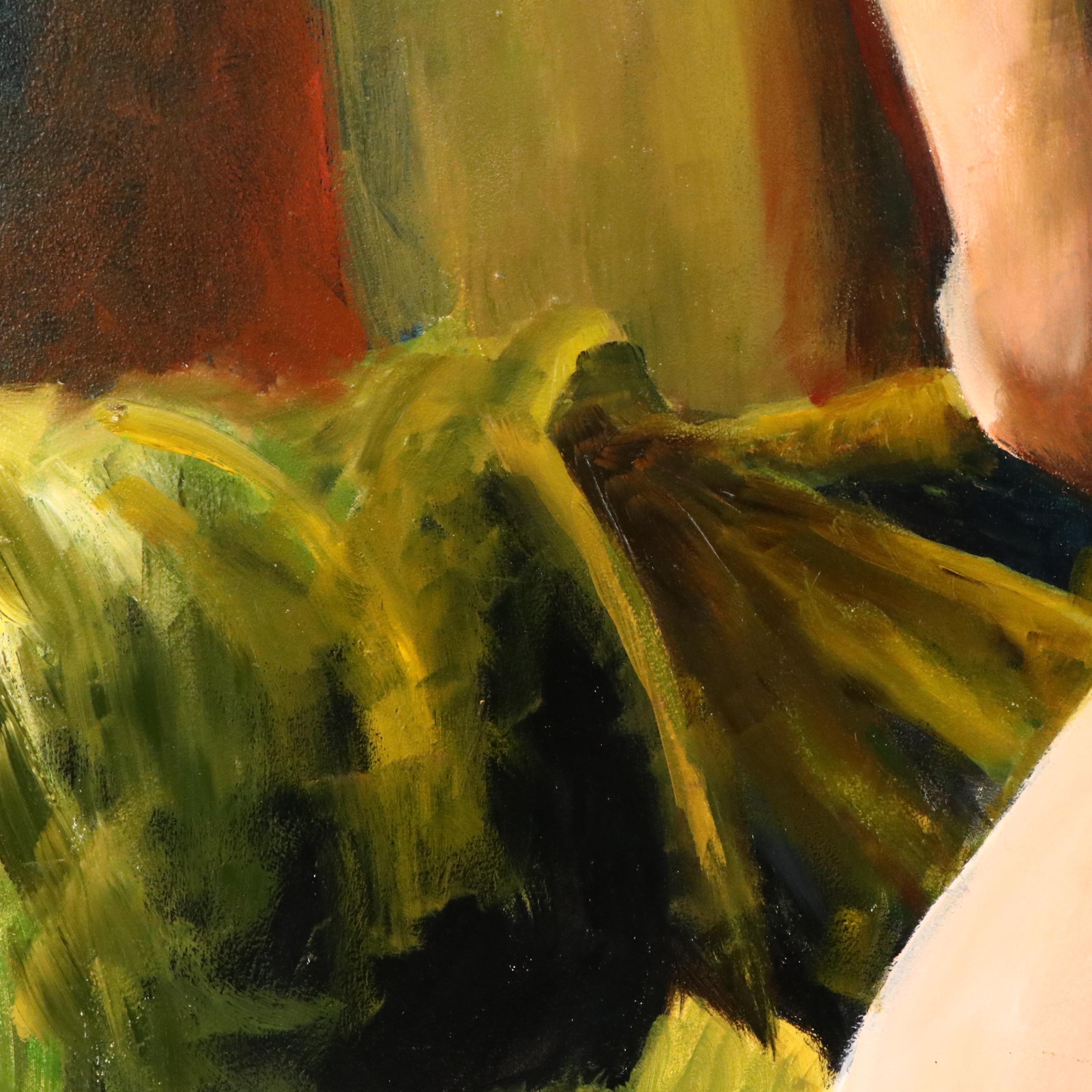 James Conroy Symbolist Female Nude Oil Painting "Pandora"