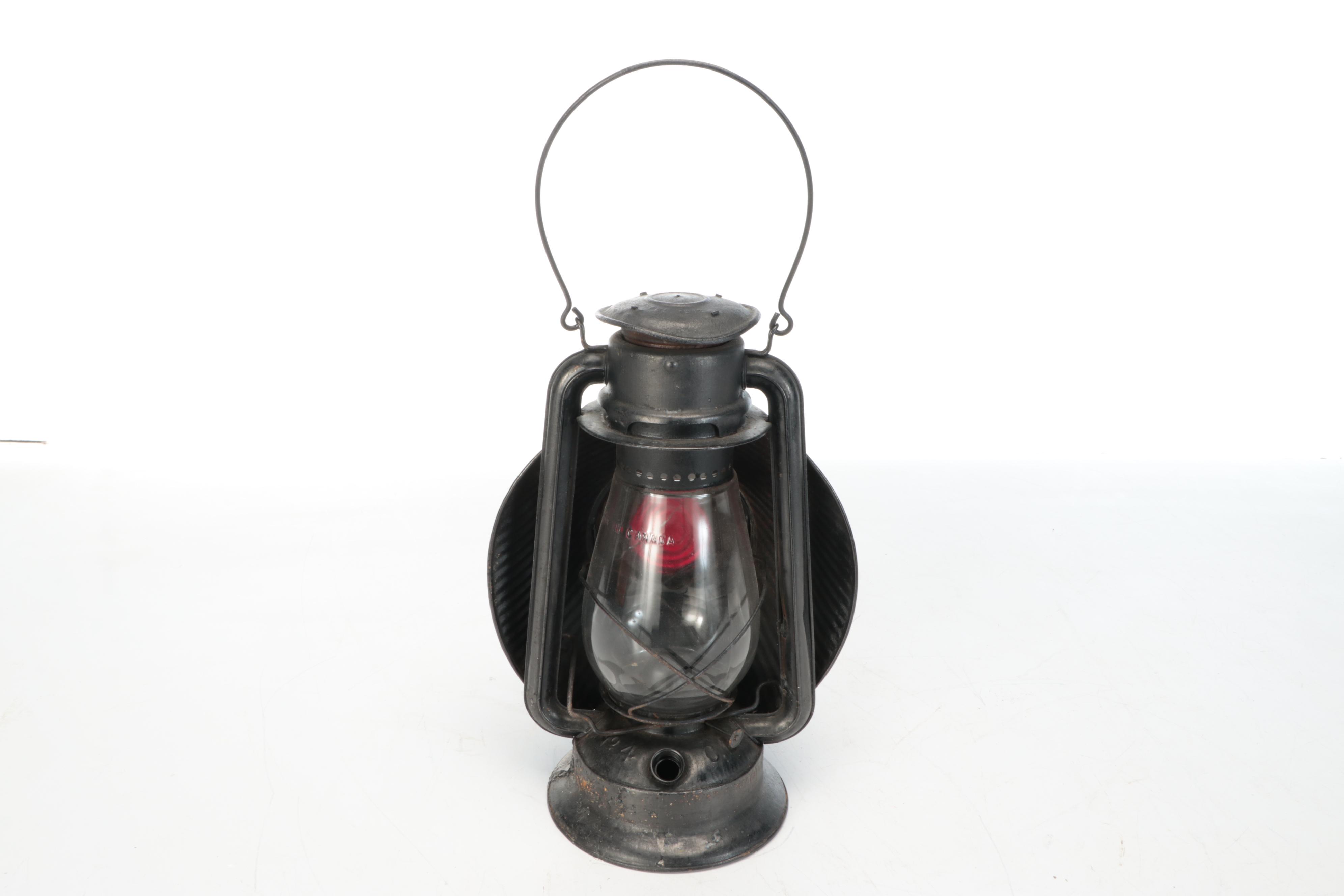 Canadian Railway Antique Signal Lantern, 1912