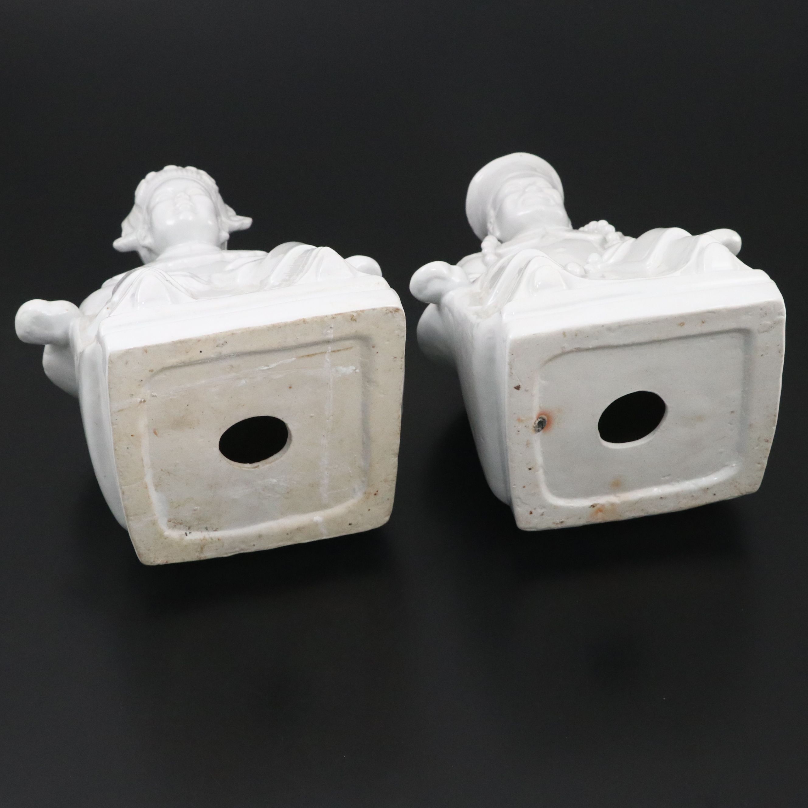 Chinese Blanc de Chine Porcelain Emperor and Empress