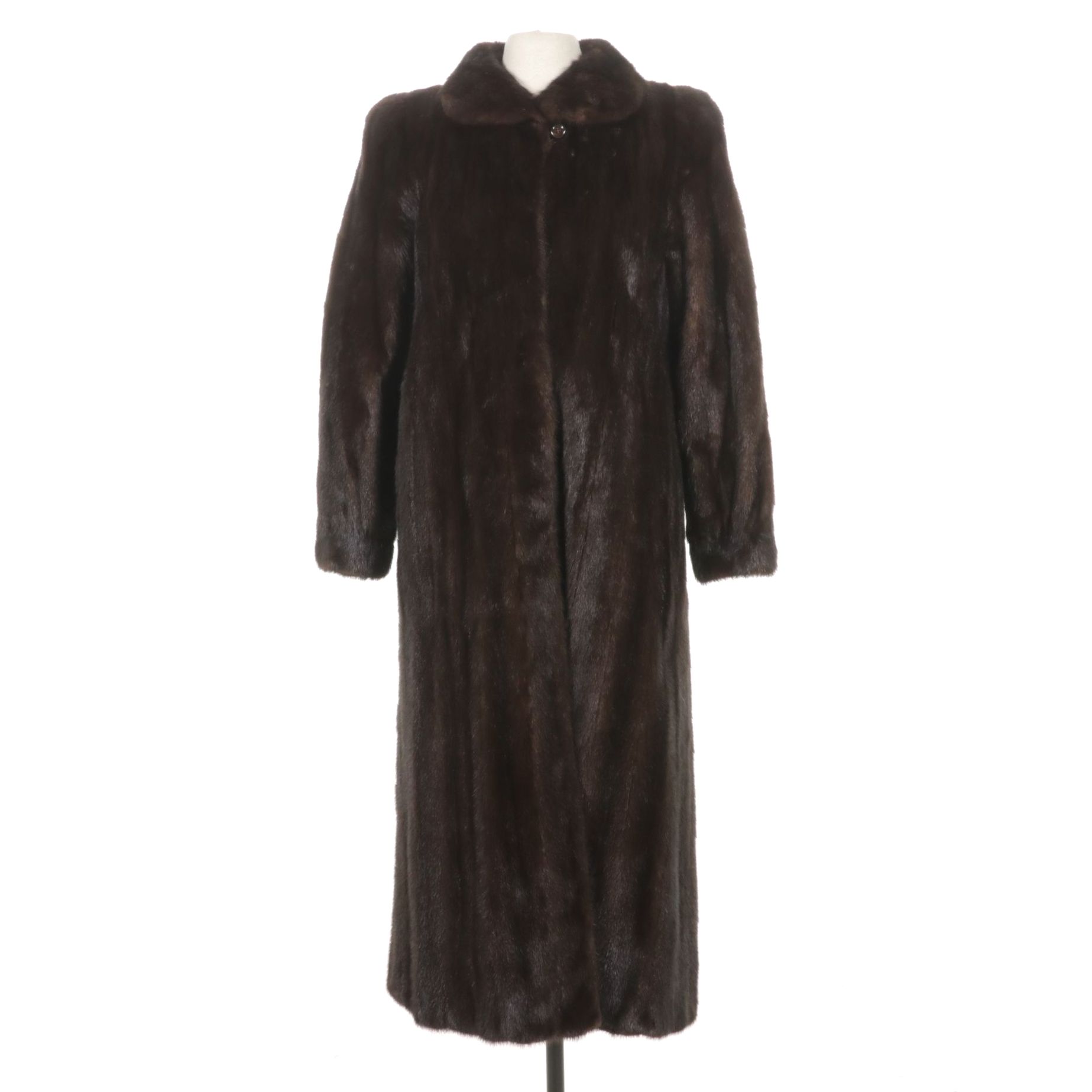 Higbee's Mahogany Mink Full-Length Coat