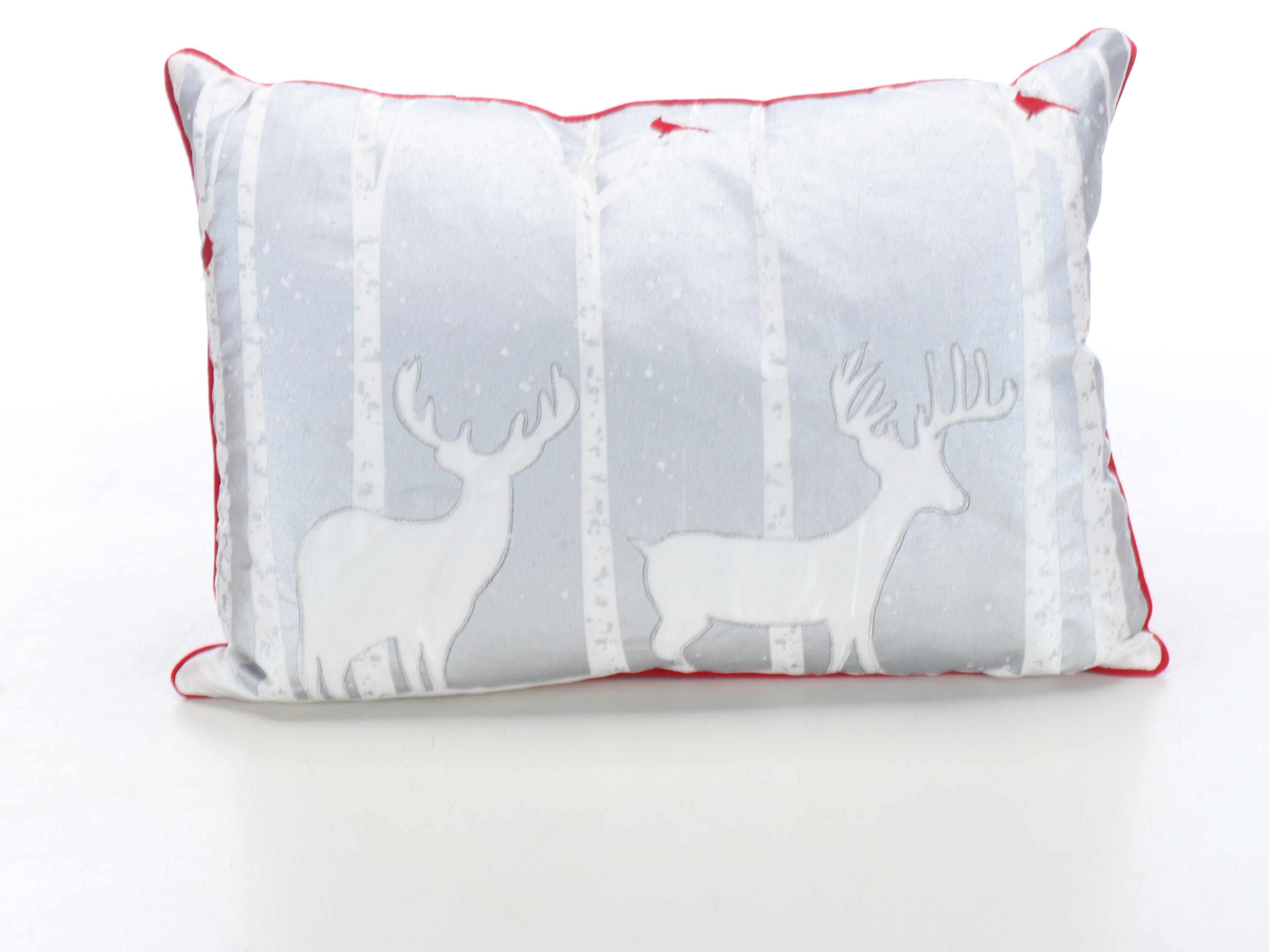 Hinges, Crate & Barrel, and More Christmas Throw Pillows and Coasters