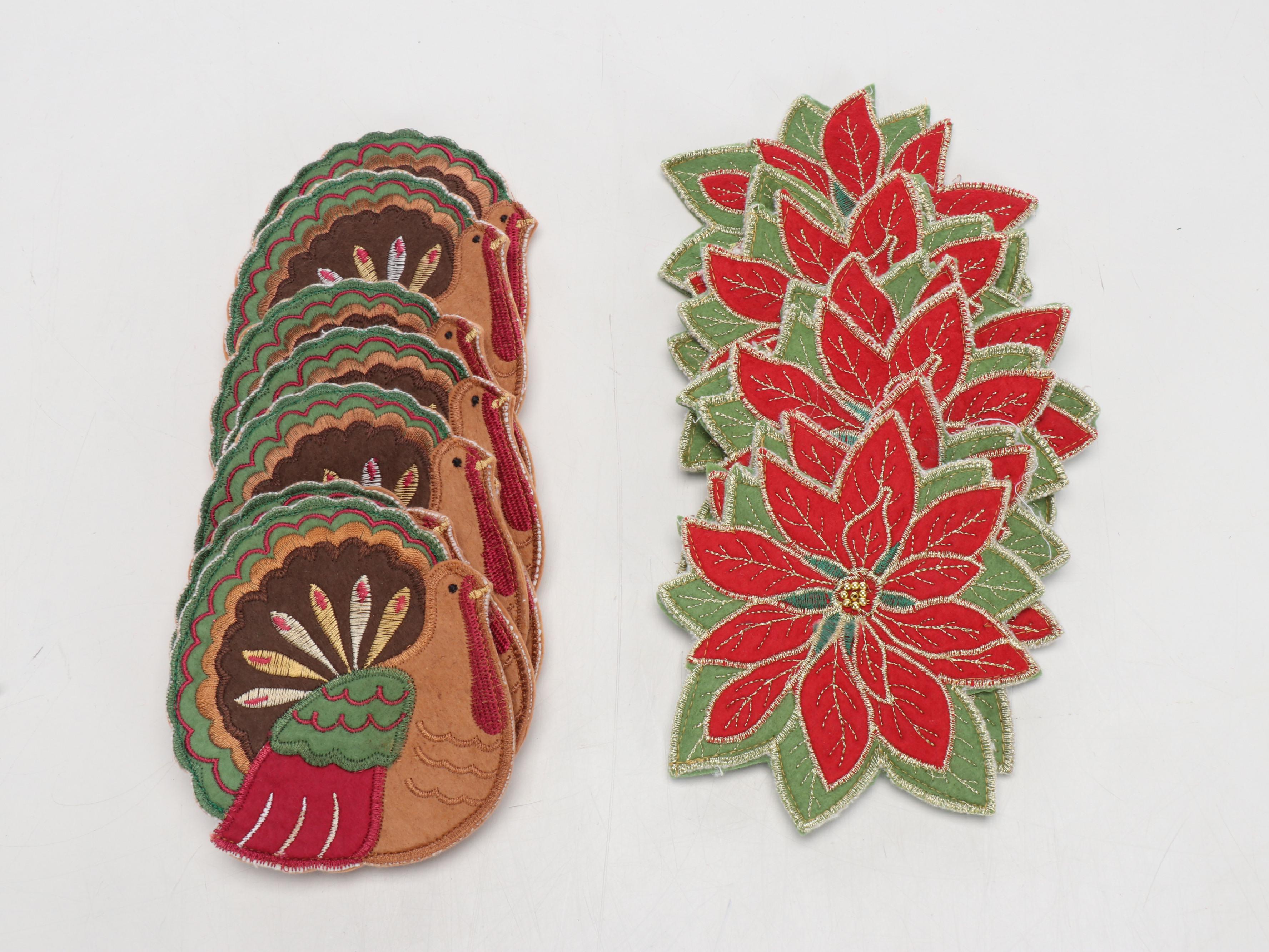 Hinges, Crate & Barrel, and More Christmas Throw Pillows and Coasters