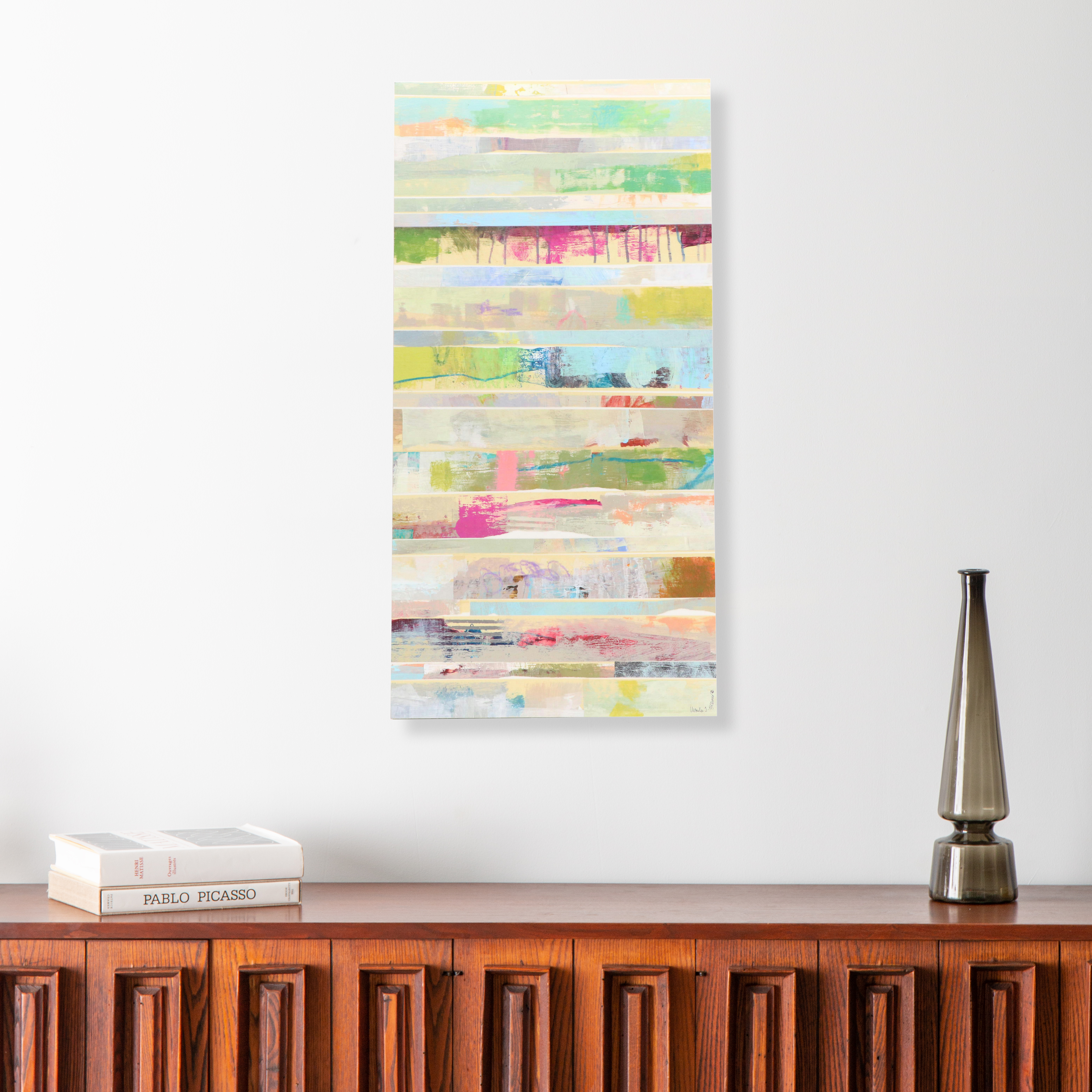 Ursula J. Brenner Abstract Mixed Media Painting