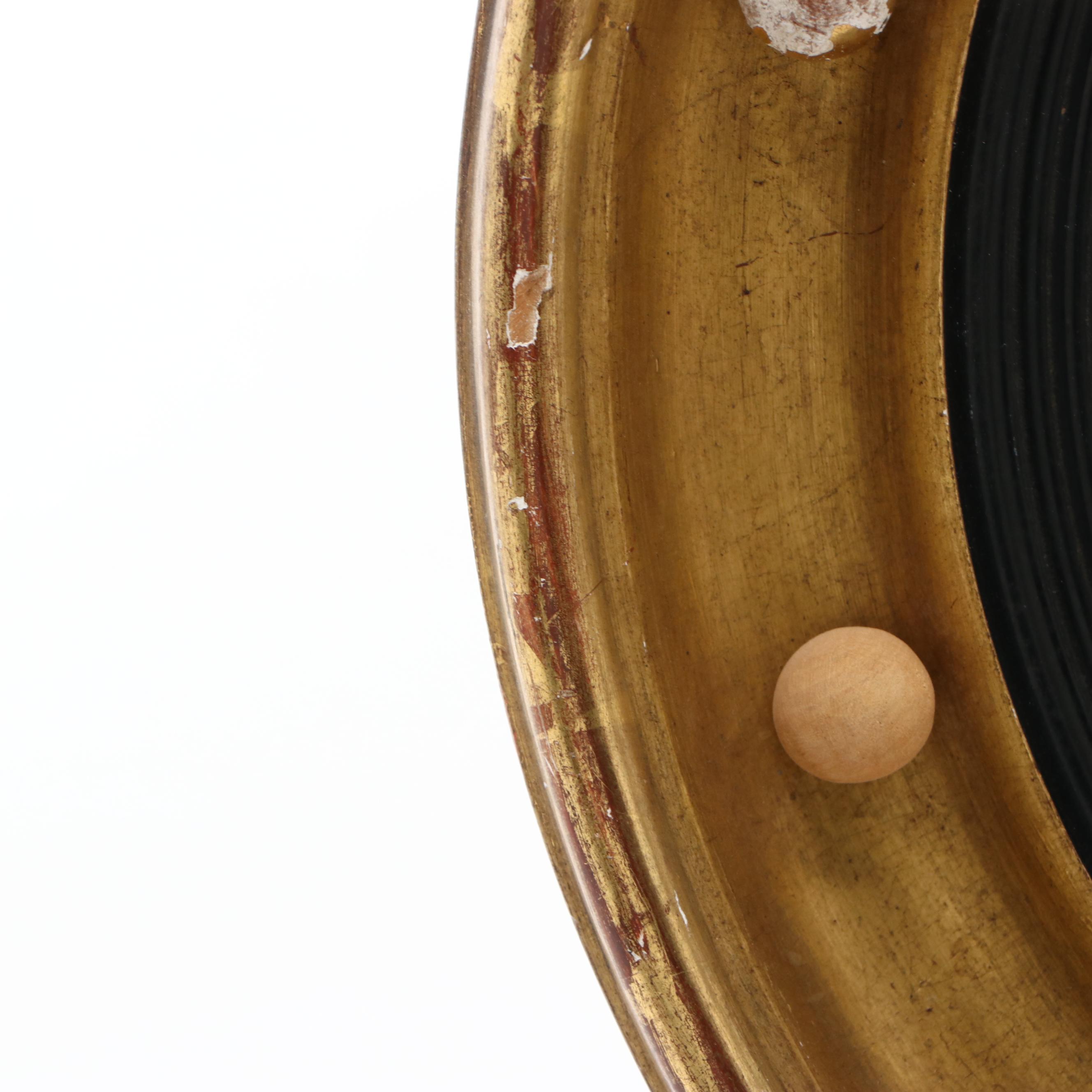 Porthole Style Giltwood Nautical Wall Mirror