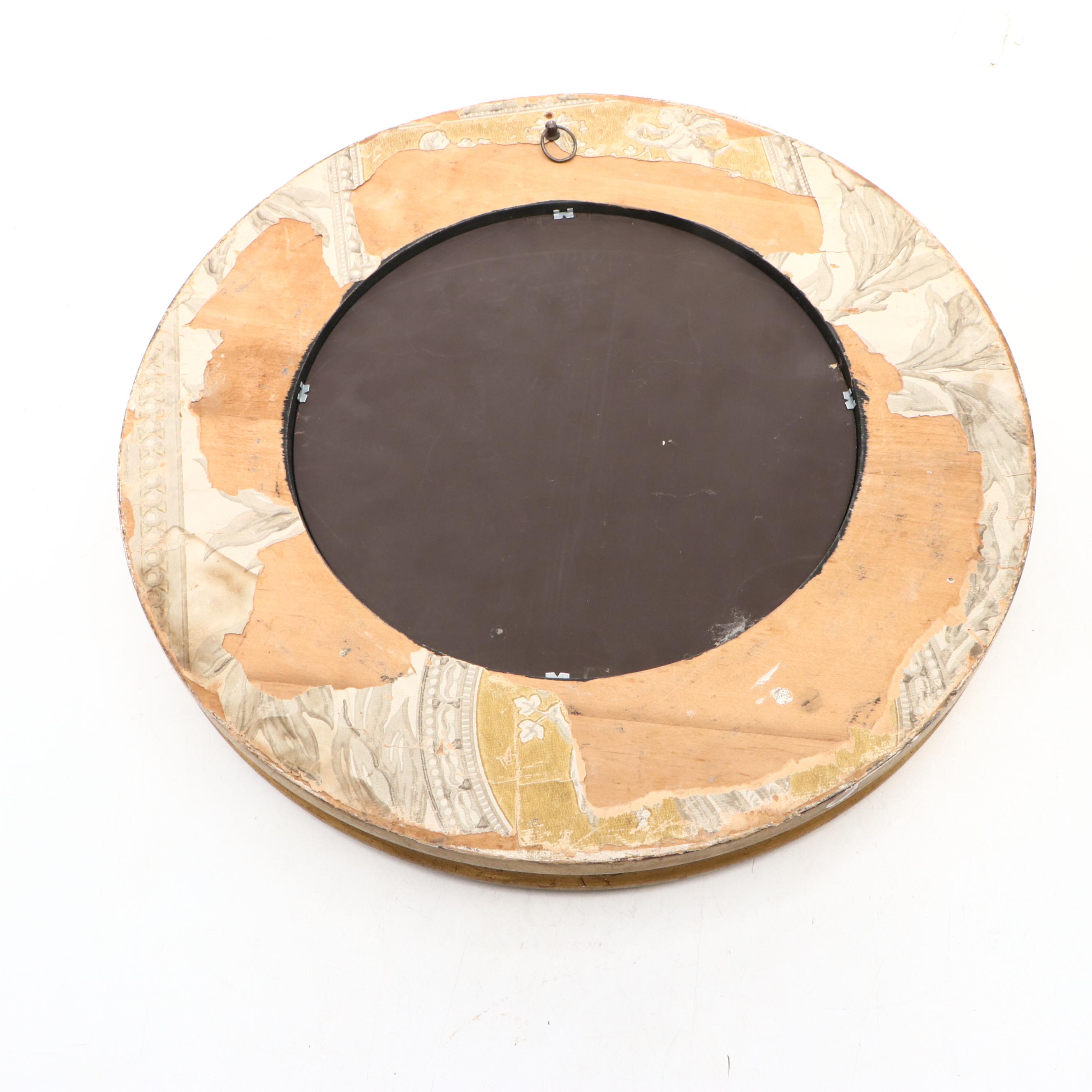 Porthole Style Giltwood Nautical Wall Mirror