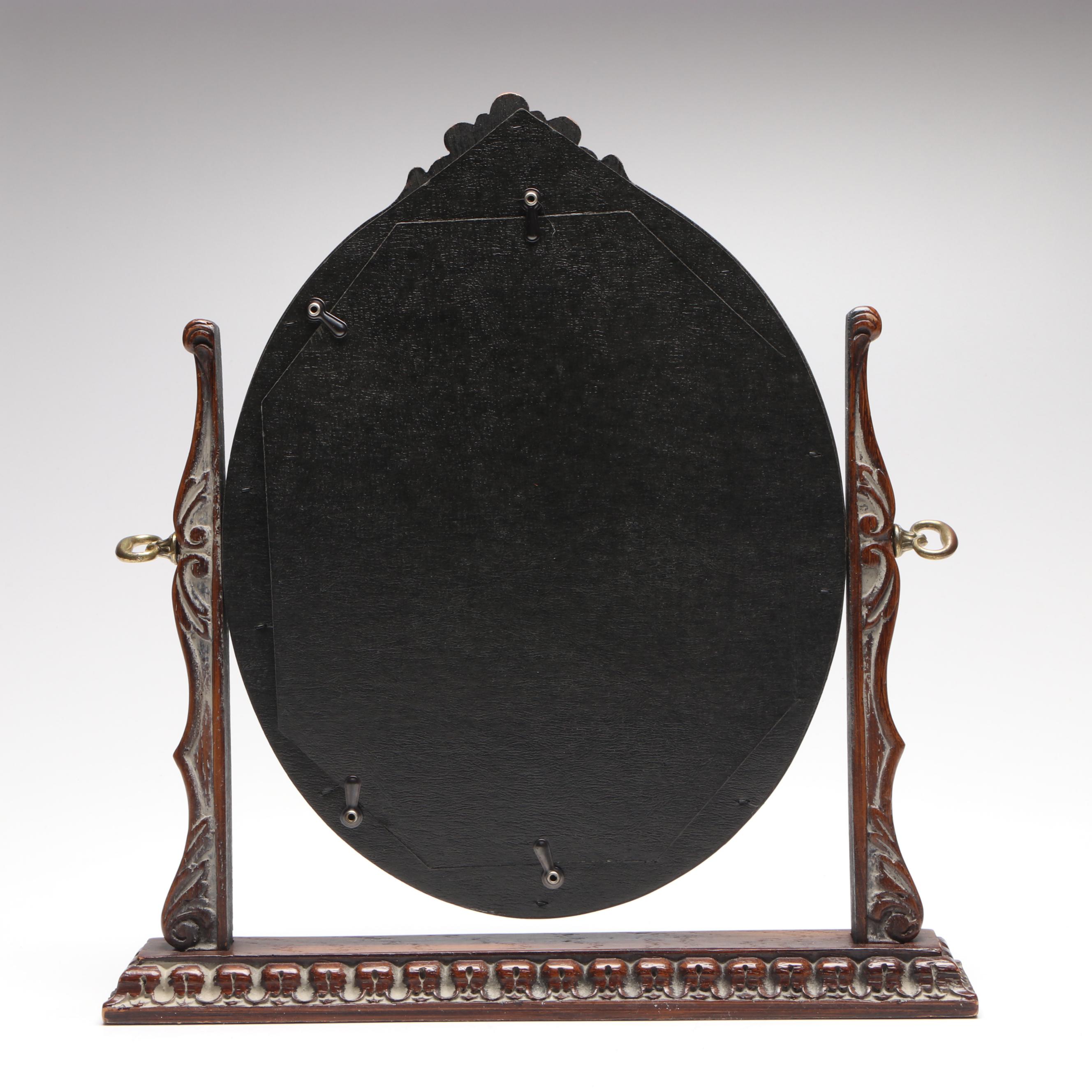 Victorian Style Faux Wood Vanity Mirror