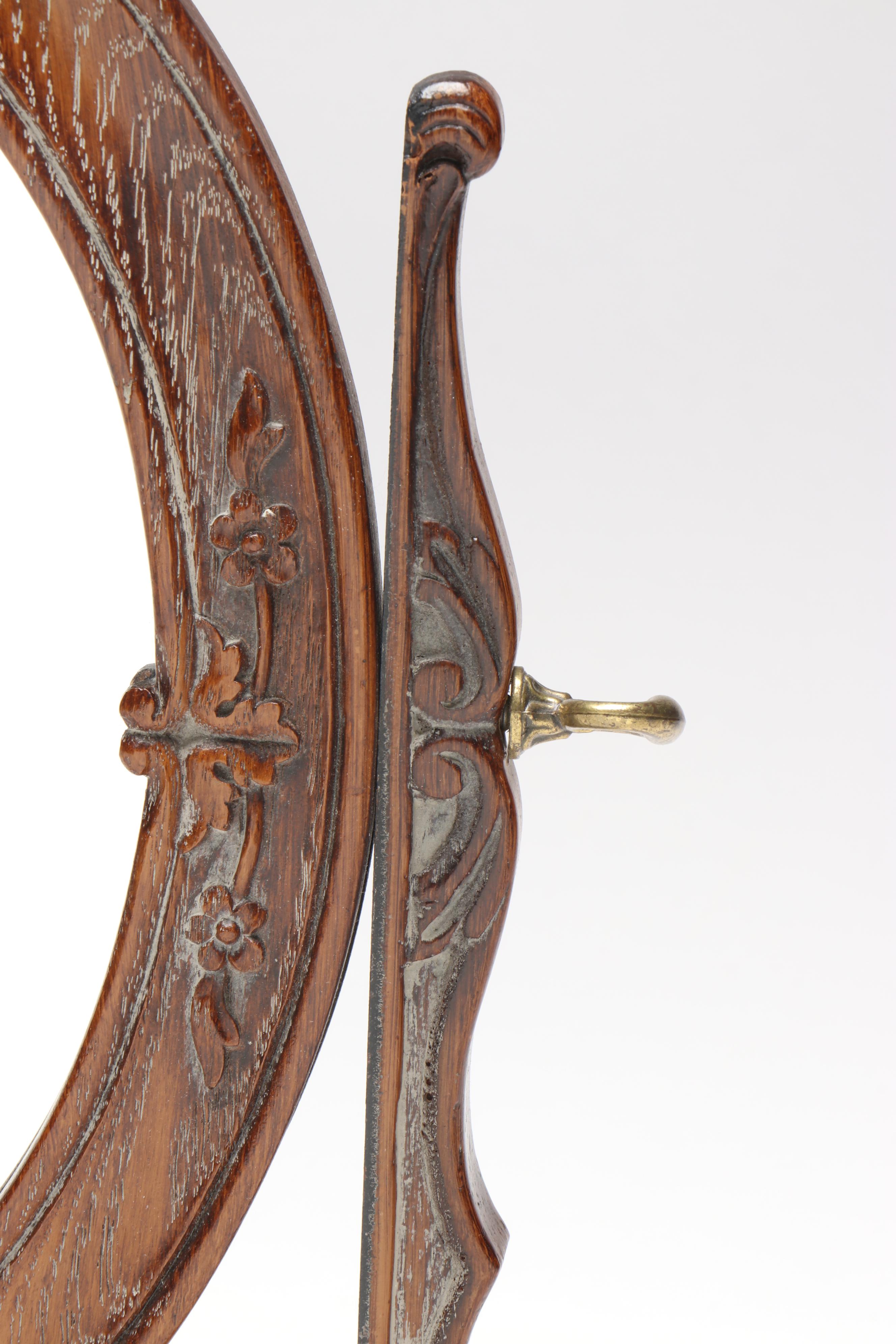 Victorian Style Faux Wood Vanity Mirror