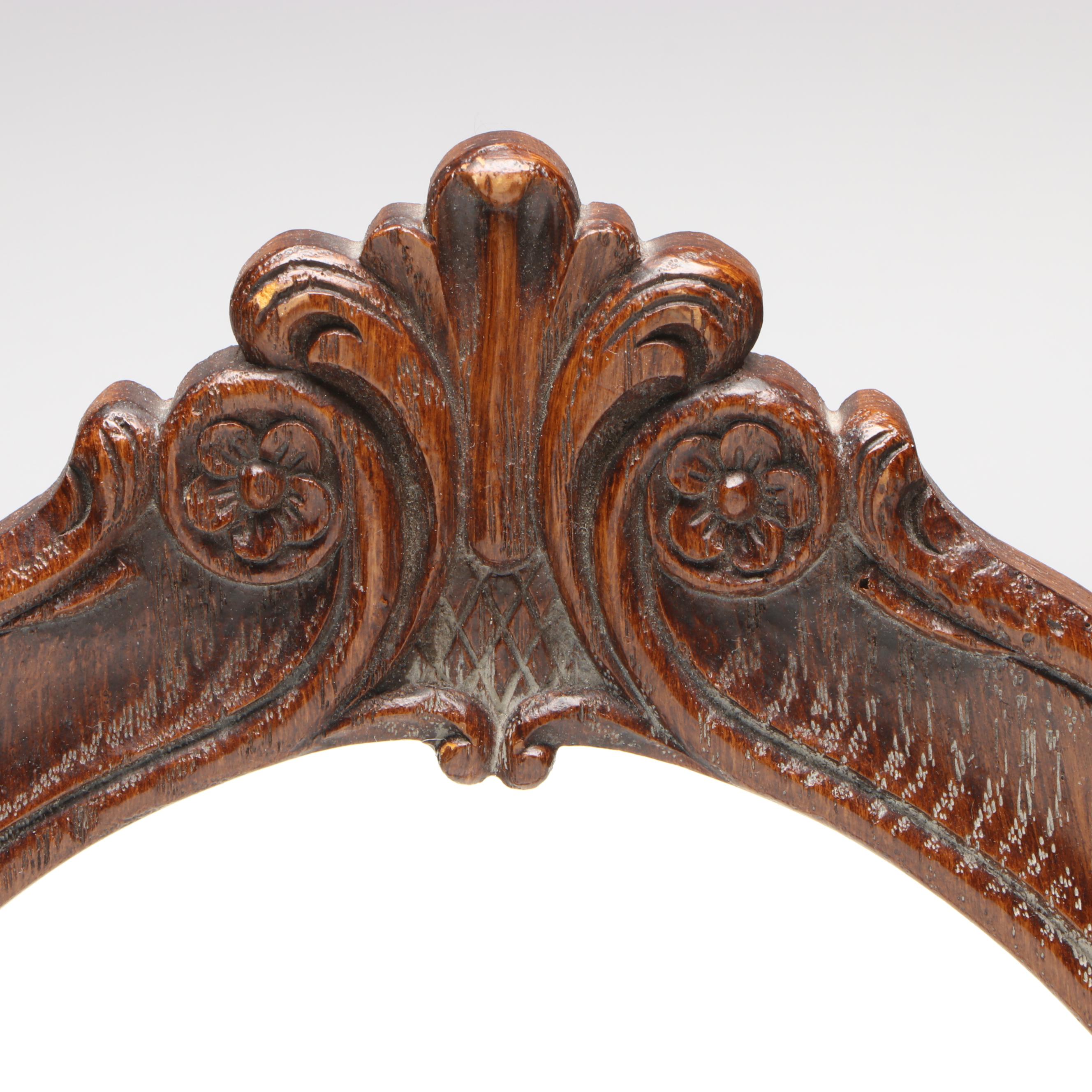 Victorian Style Faux Wood Vanity Mirror