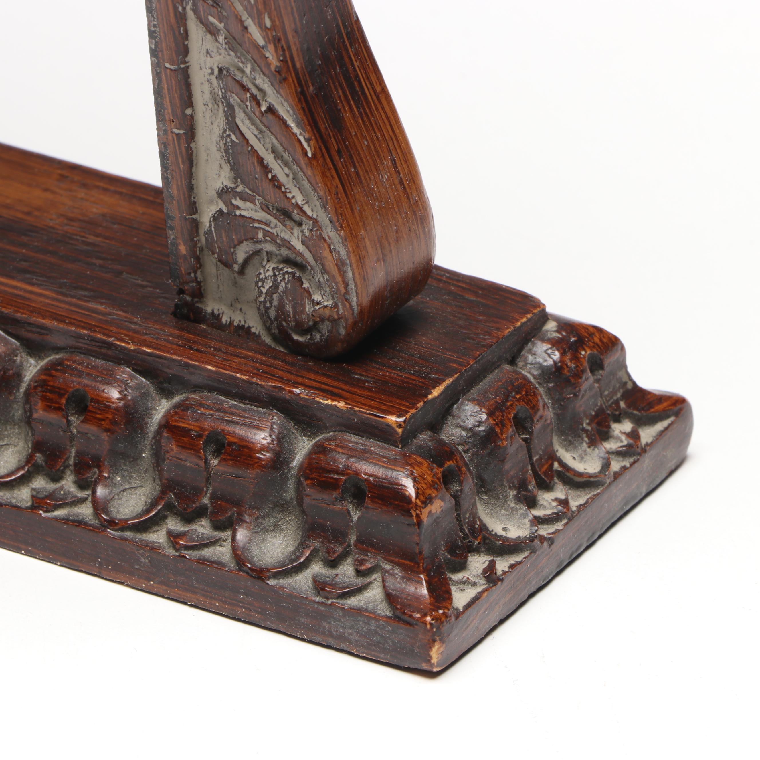 Victorian Style Faux Wood Vanity Mirror