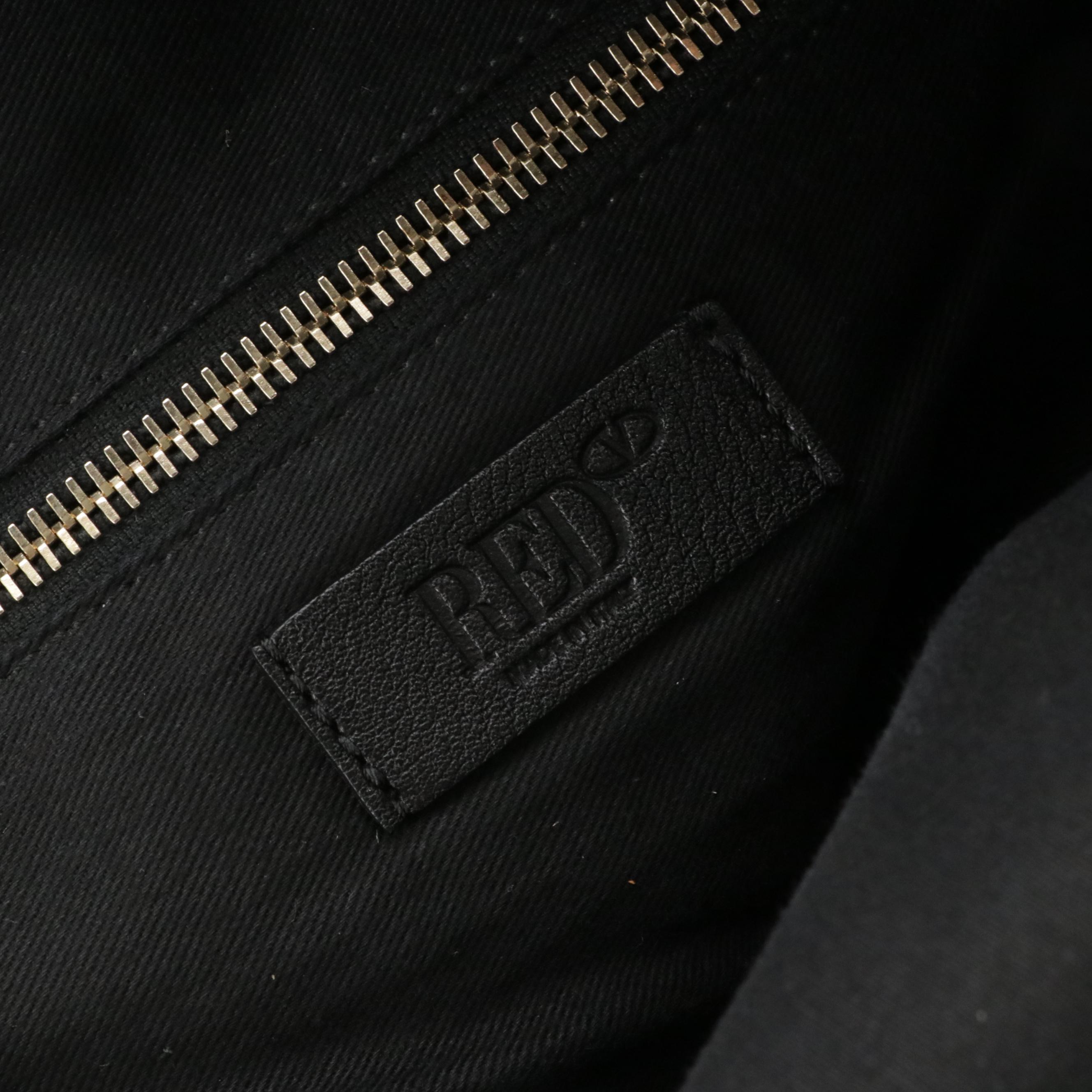 RED Valentino Studded Black Calfskin Leather Backpack