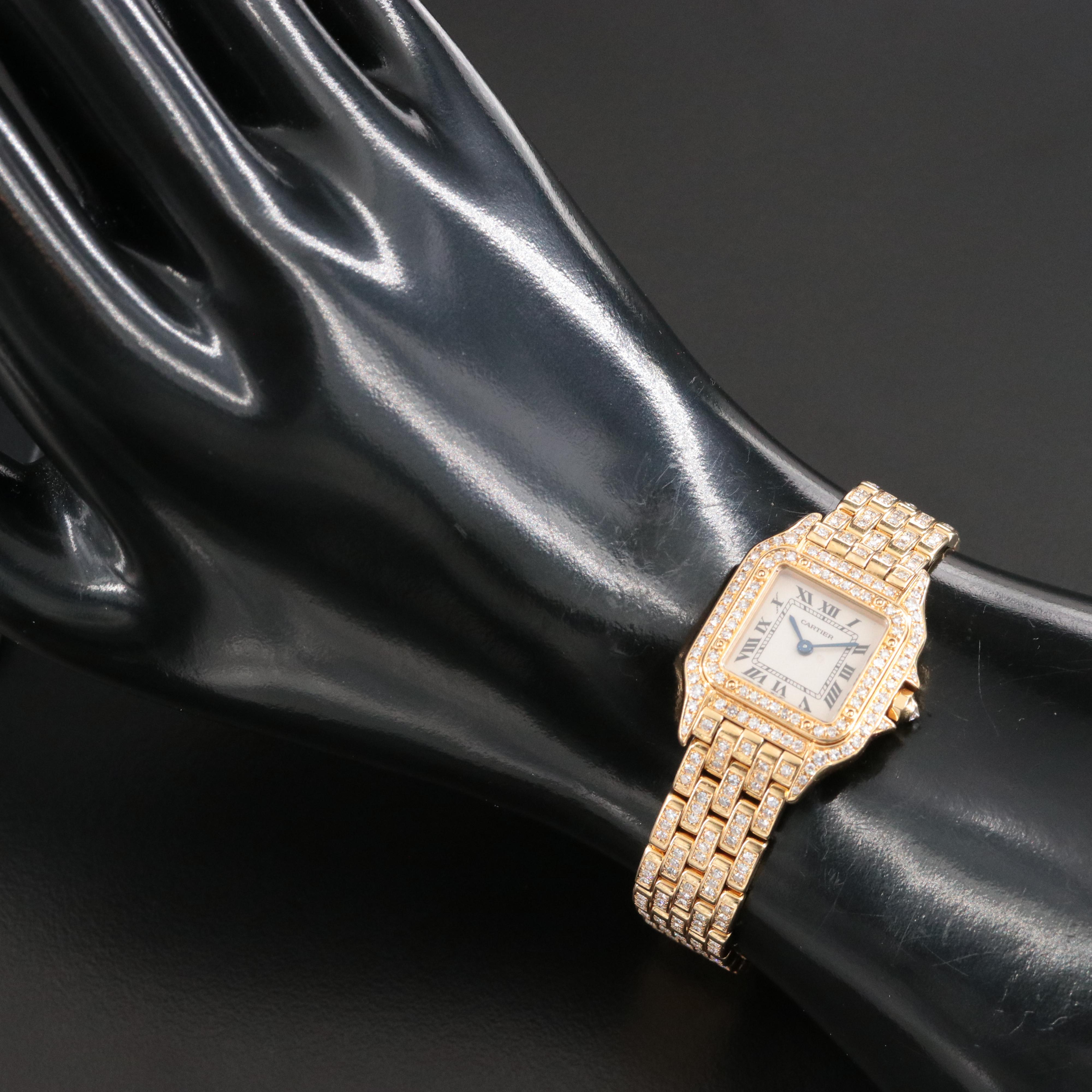Cartier Panthere de Cartier 3.56 CTW Diamond 18K Watch