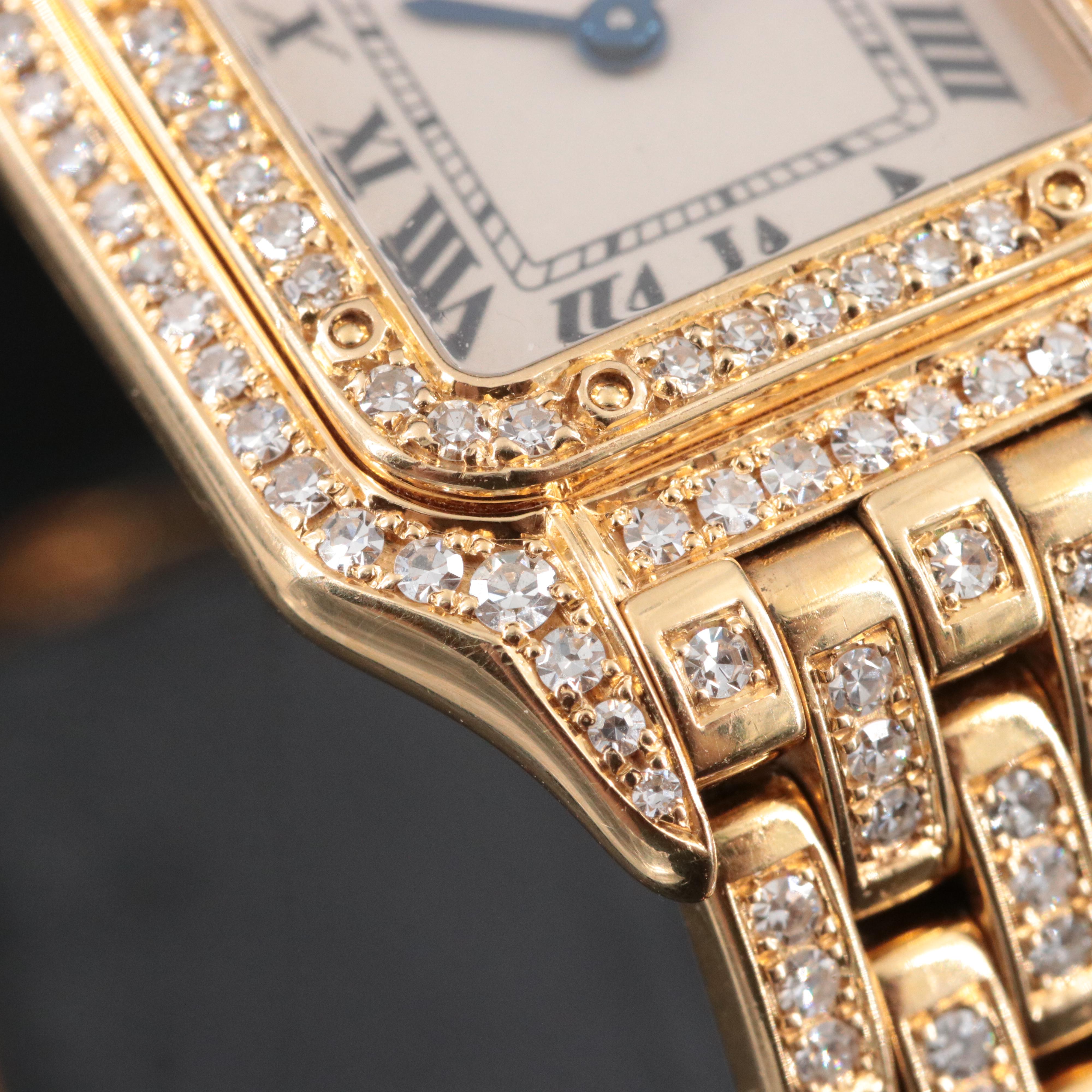 Cartier Panthere de Cartier 3.56 CTW Diamond 18K Watch
