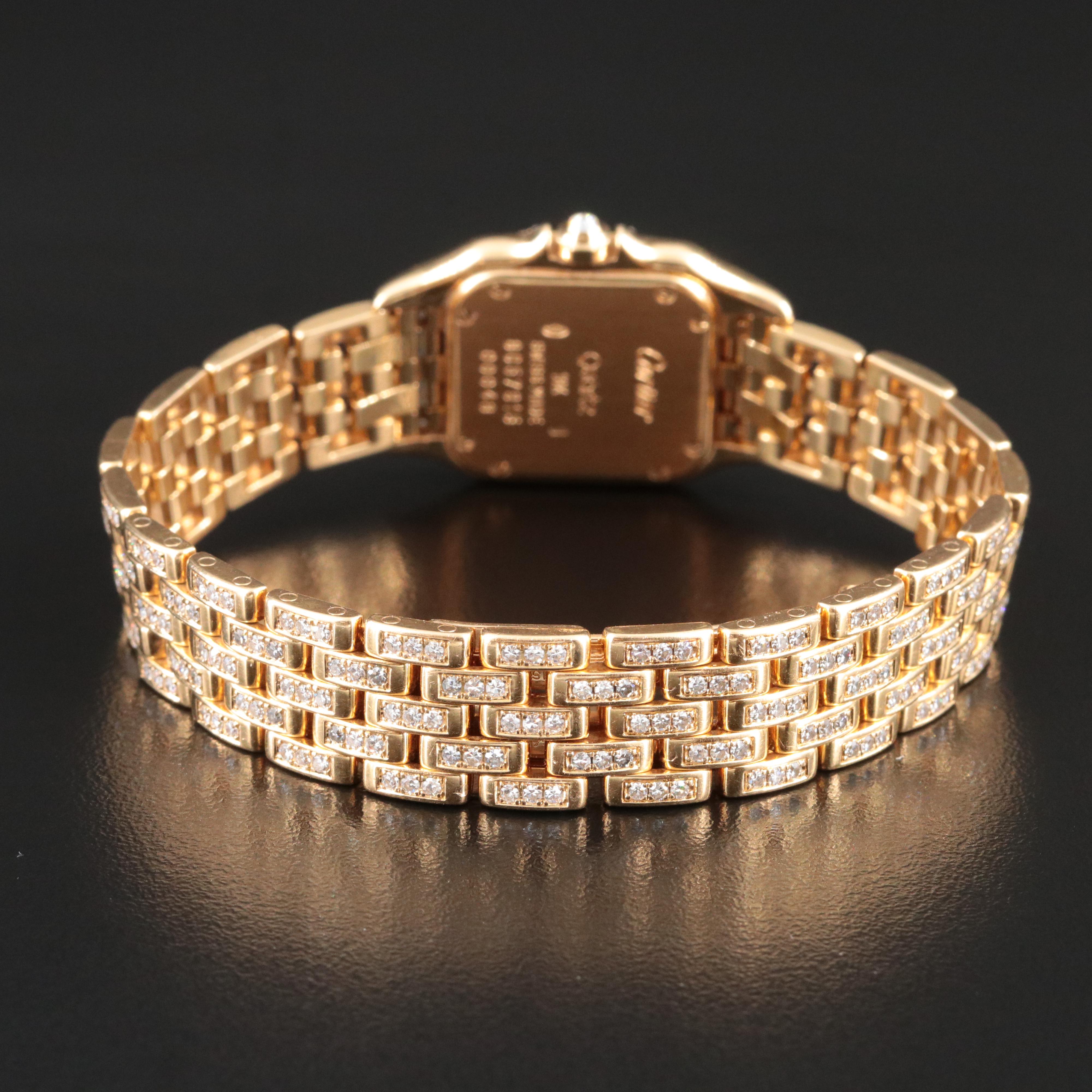 Cartier Panthere de Cartier 3.56 CTW Diamond 18K Watch