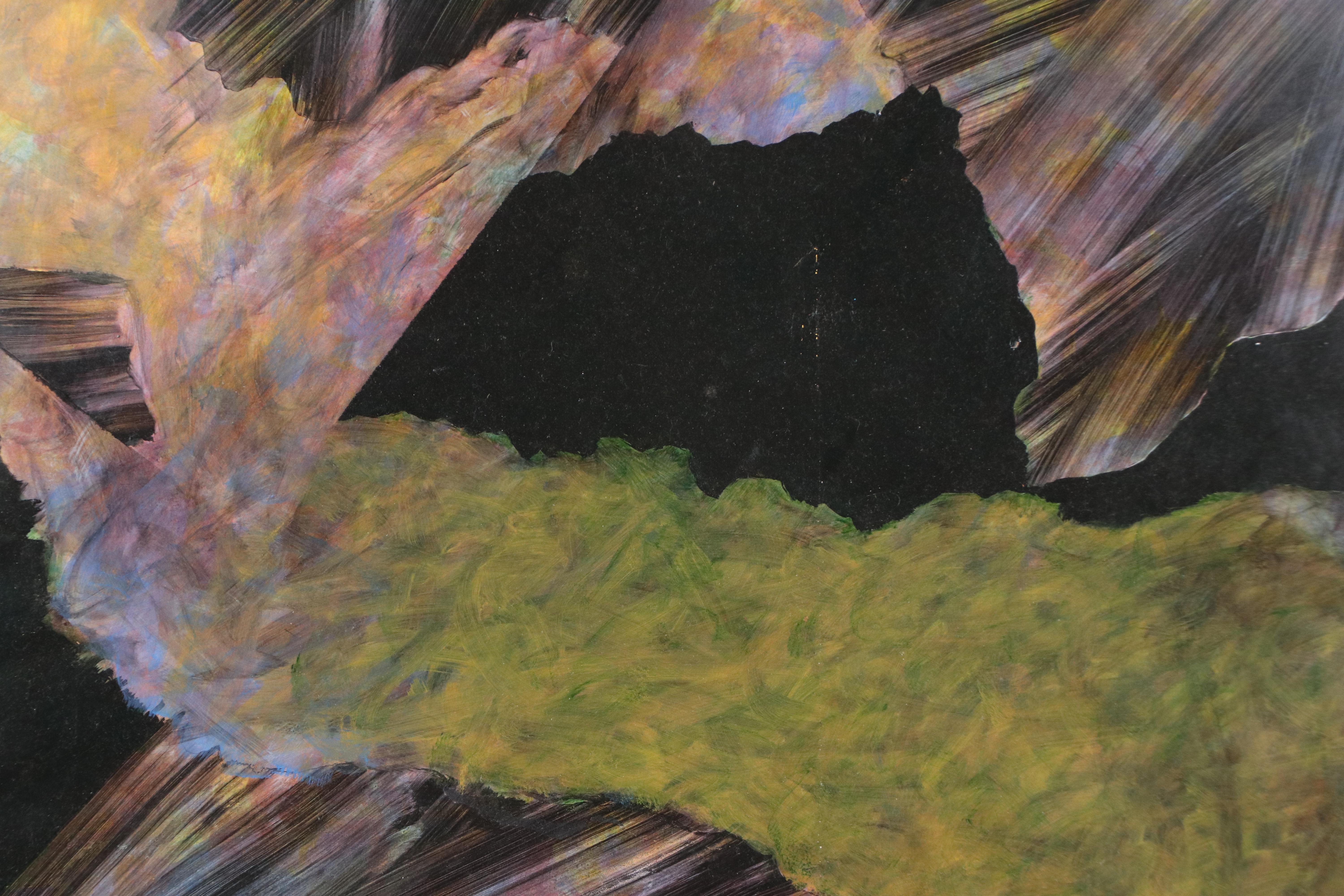 Patsy Marfurra Abstract Oil Painting, 1980