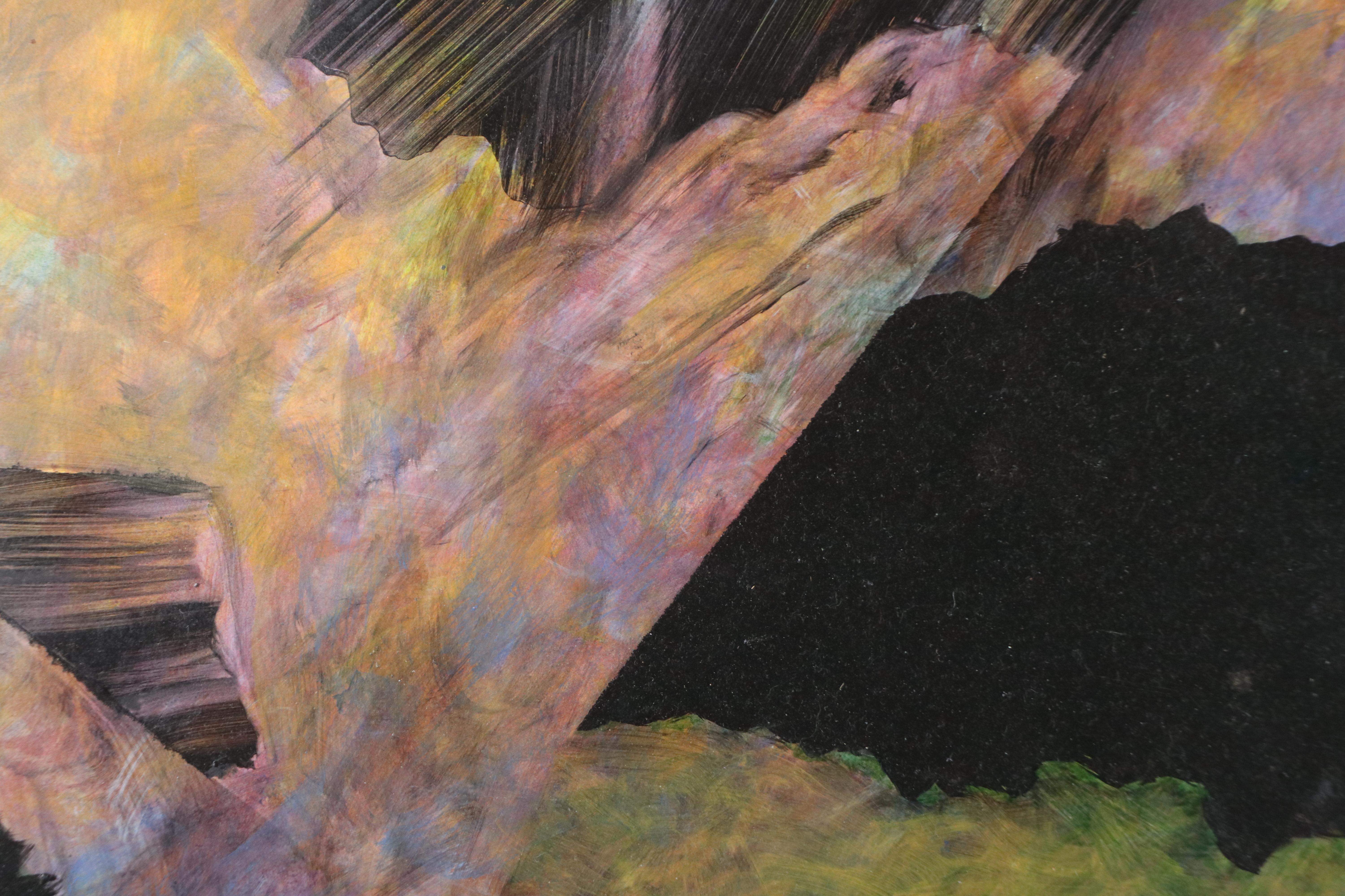 Patsy Marfurra Abstract Oil Painting, 1980