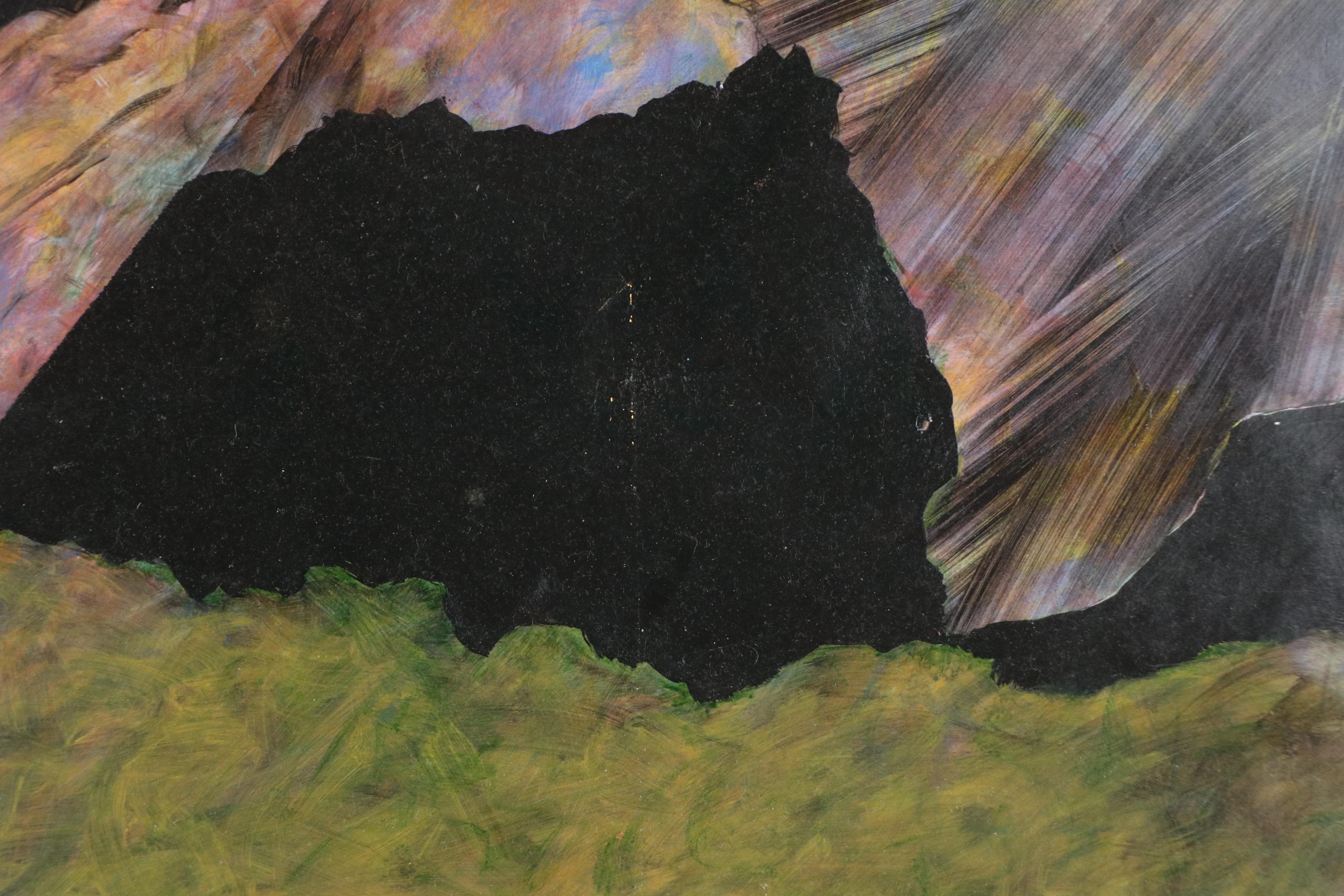 Patsy Marfurra Abstract Oil Painting, 1980