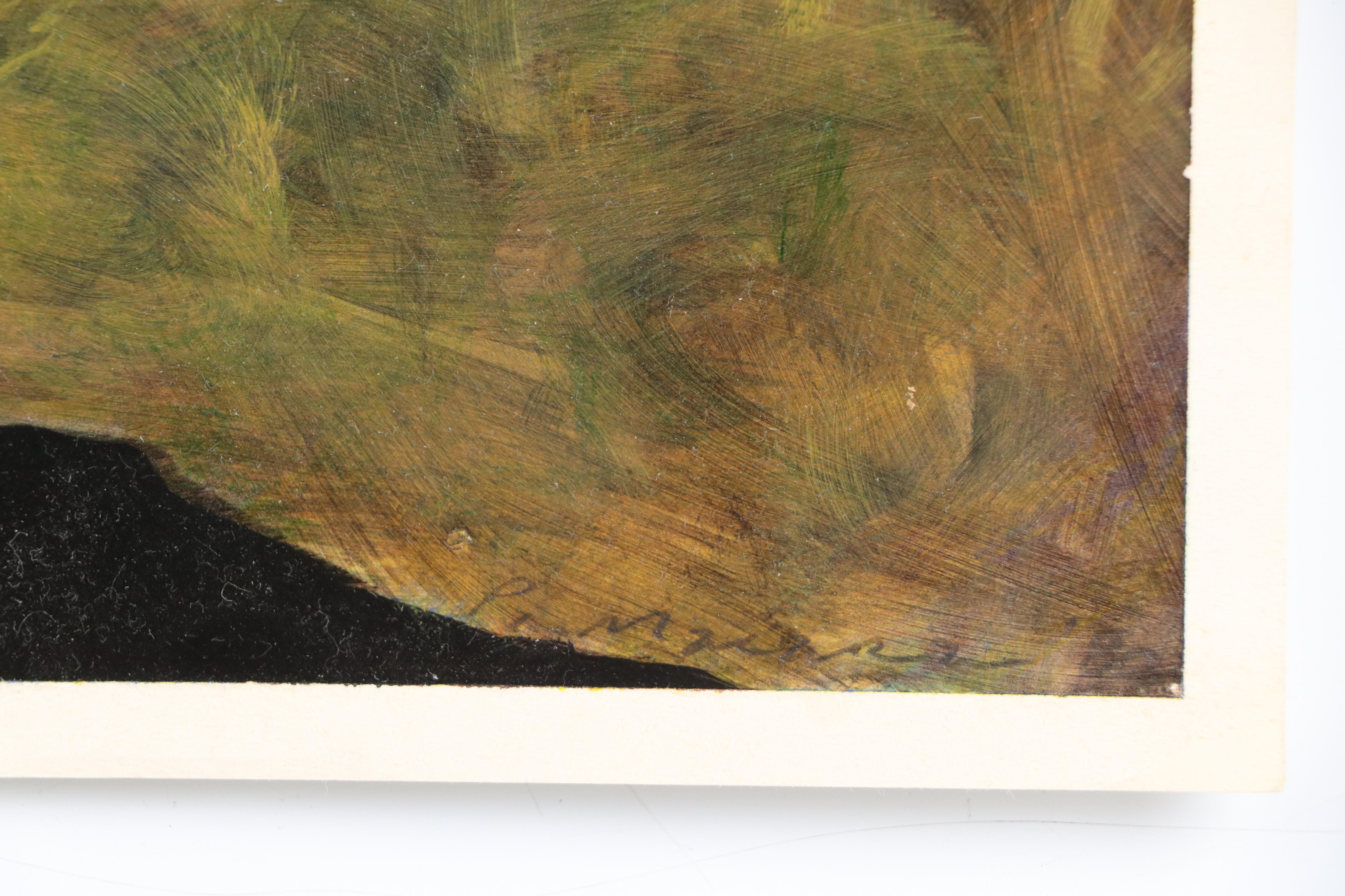 Patsy Marfurra Abstract Oil Painting, 1980