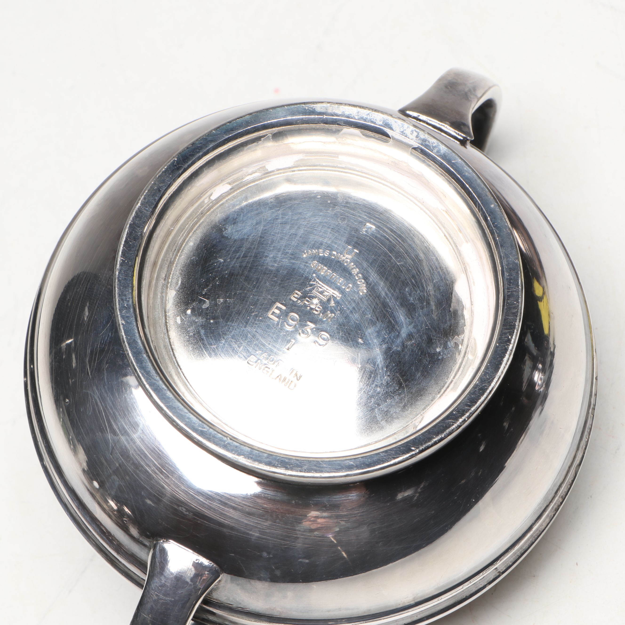 James Dixion & Sons English Silver Plate Art Deco Style Tea and Coffee Set