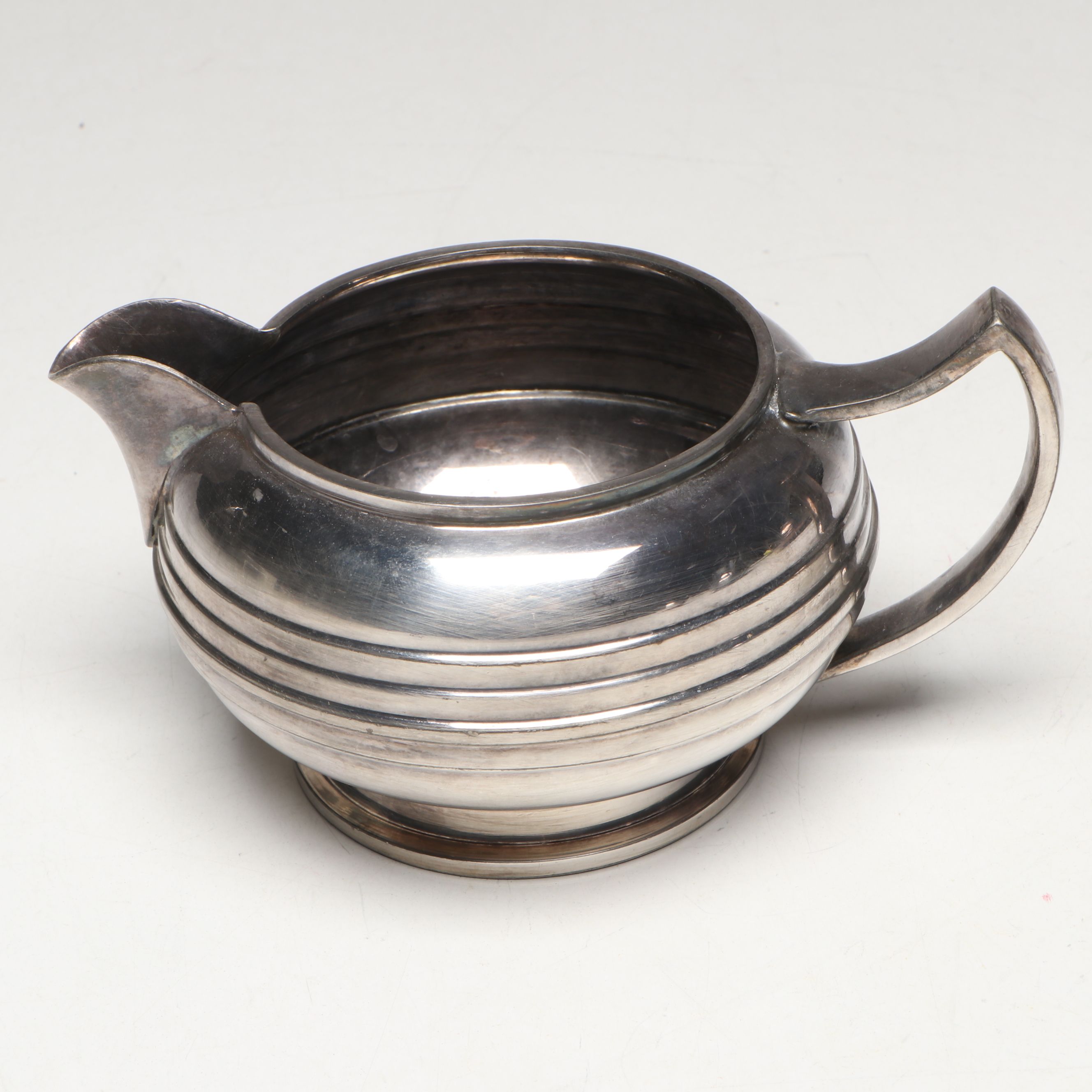 James Dixion & Sons English Silver Plate Art Deco Style Tea and Coffee Set