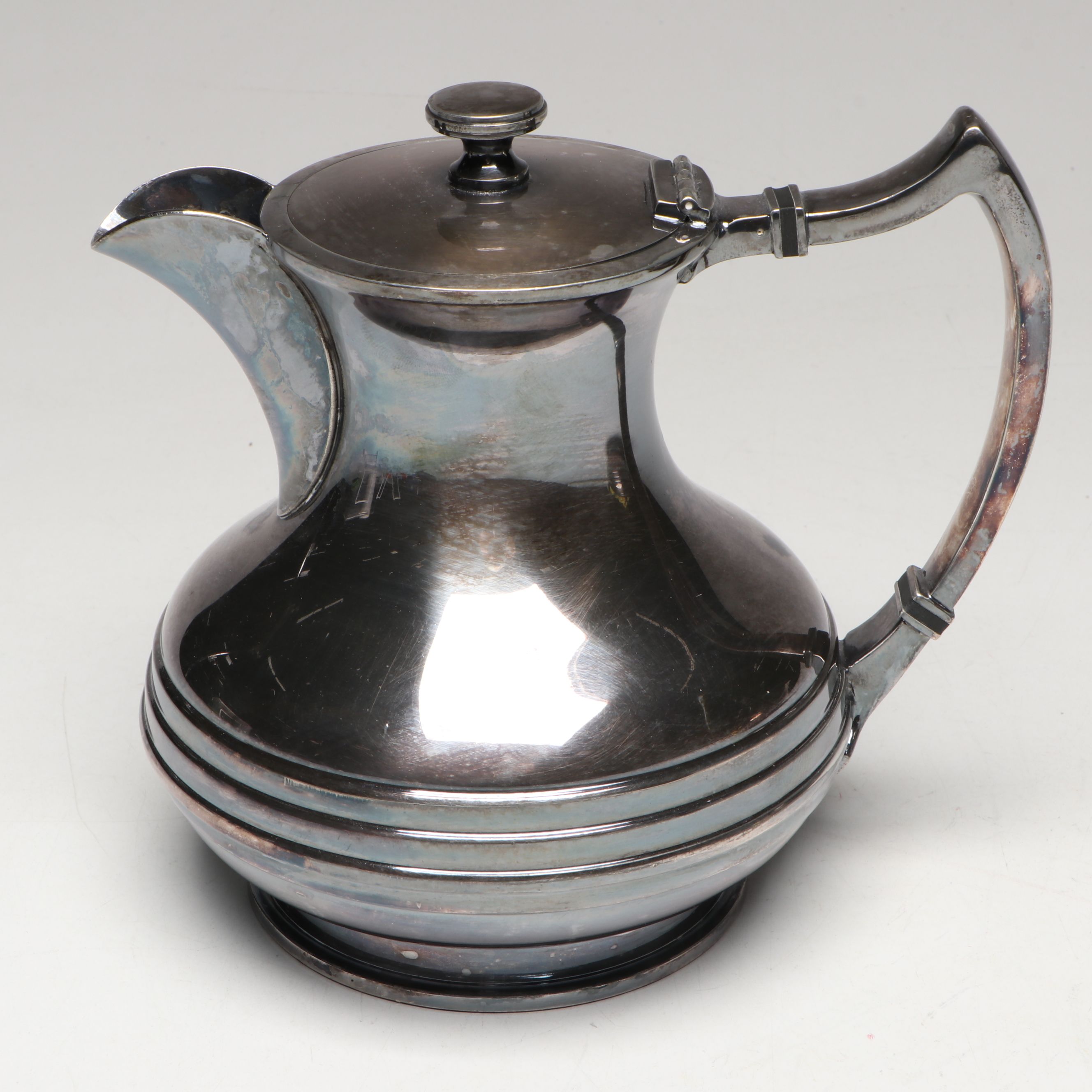 James Dixion & Sons English Silver Plate Art Deco Style Tea and Coffee Set