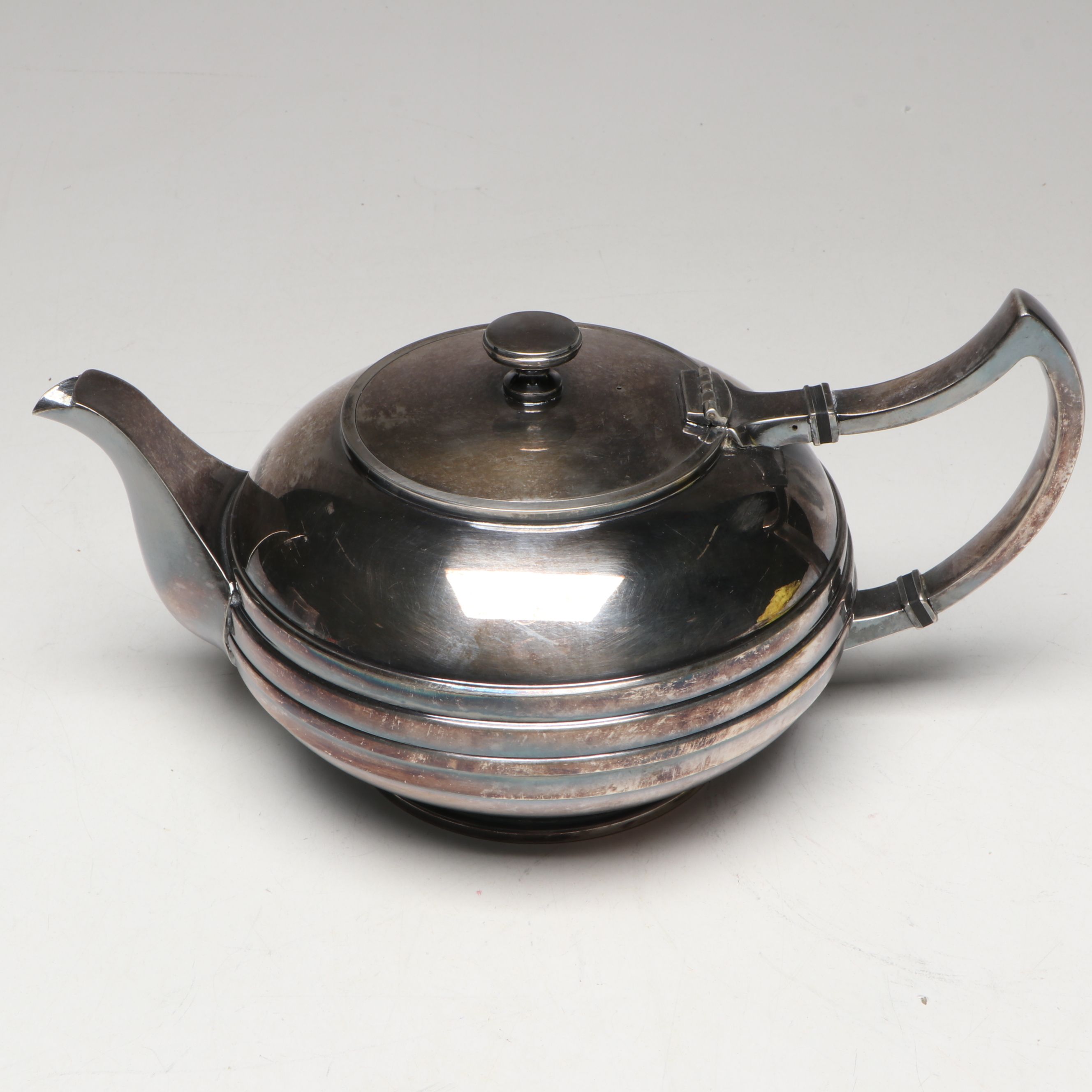 James Dixion & Sons English Silver Plate Art Deco Style Tea and Coffee Set