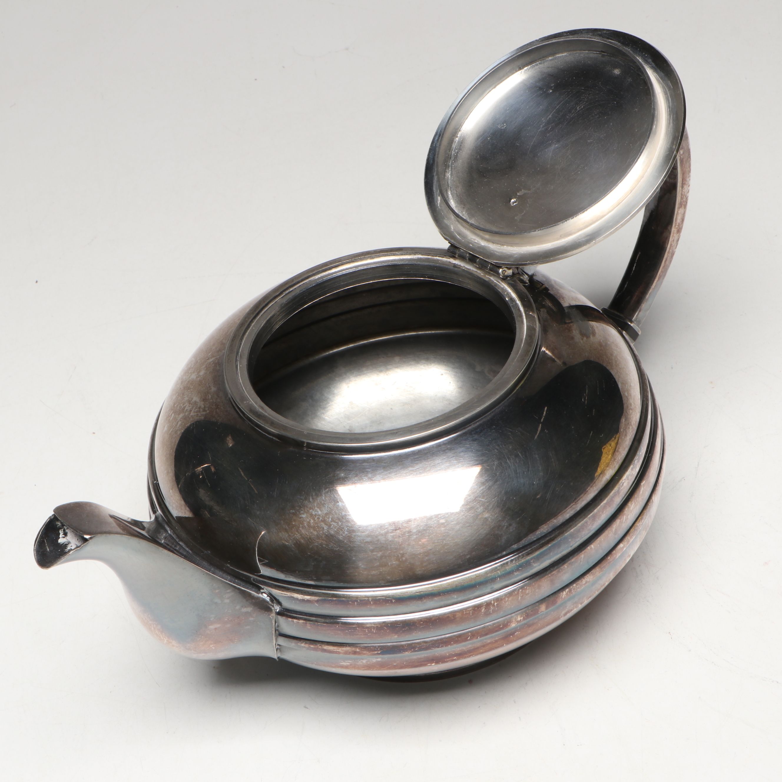 James Dixion & Sons English Silver Plate Art Deco Style Tea and Coffee Set