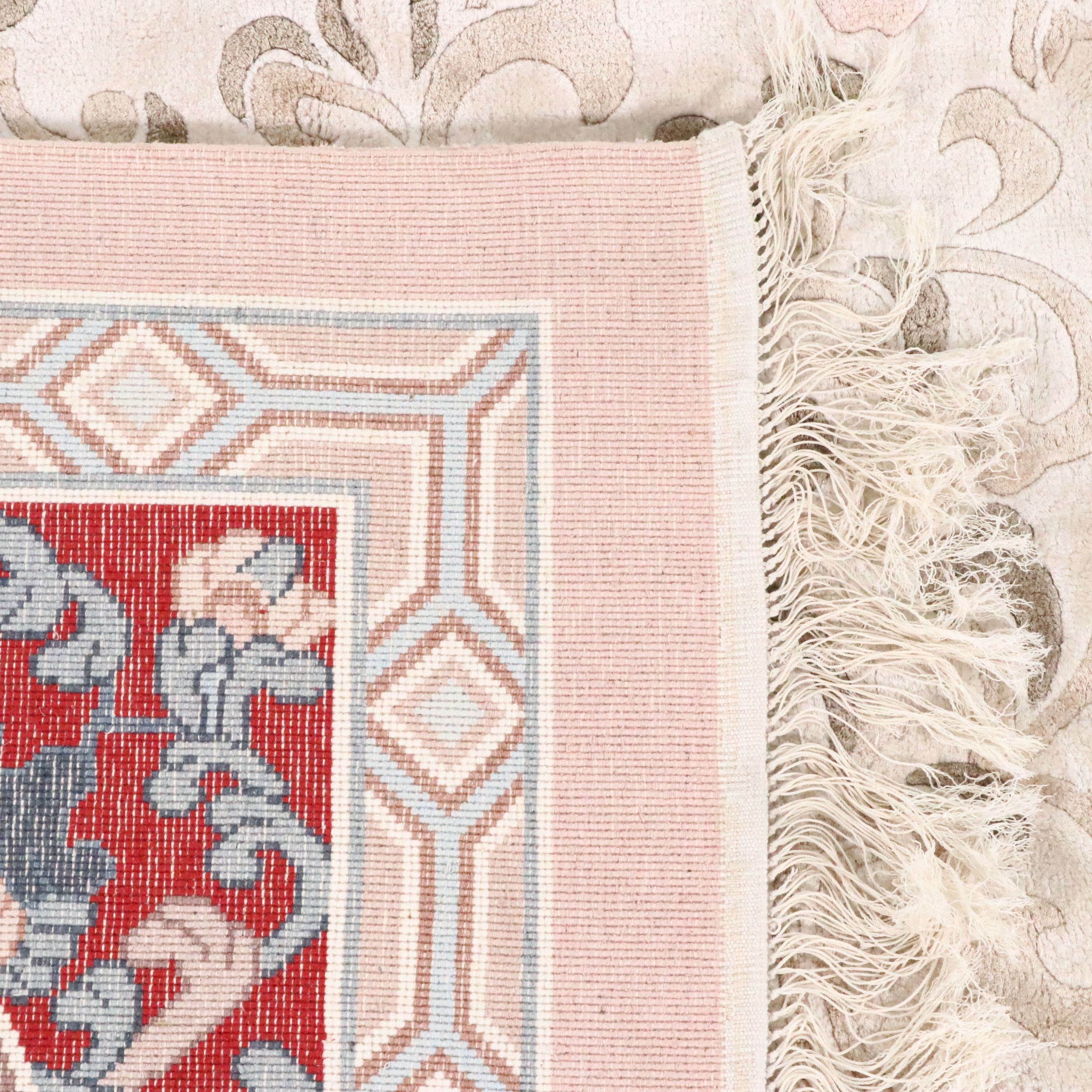 8' x 11'6 Hand-Knotted and Carved Chinese Peking Area Rug