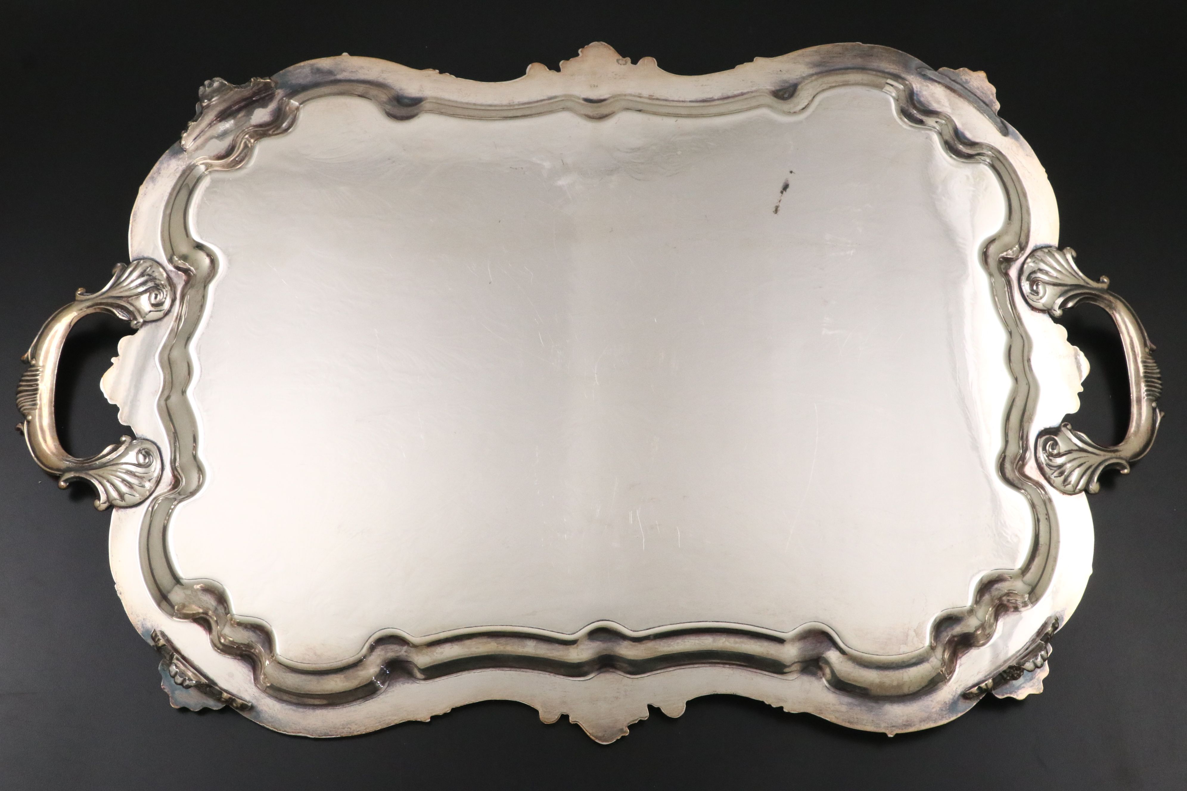 Rococo Revival Silver Plate Tea and Coffee Service