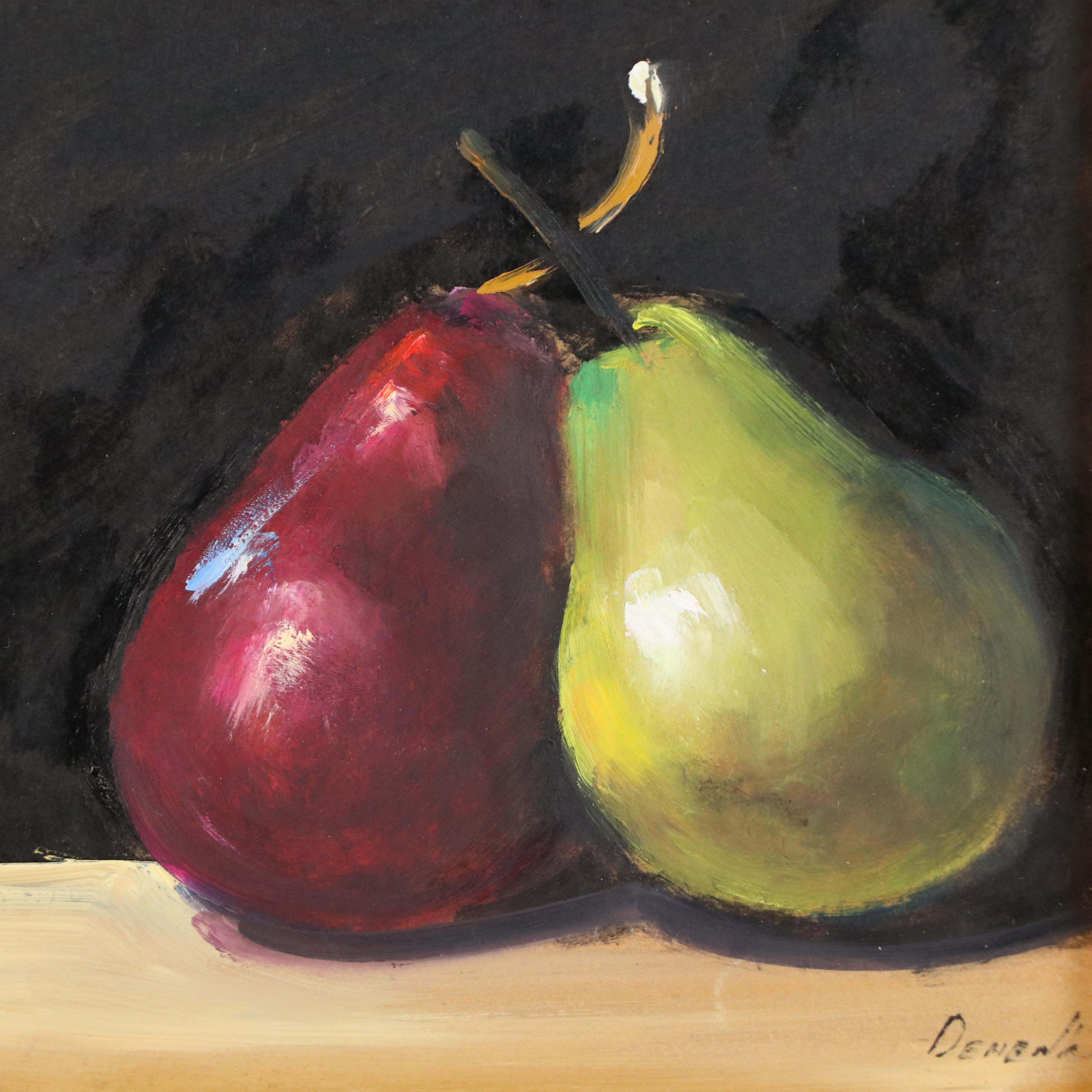 Natalia Demenko Still Life Oil Painting of Pears, 21st Century