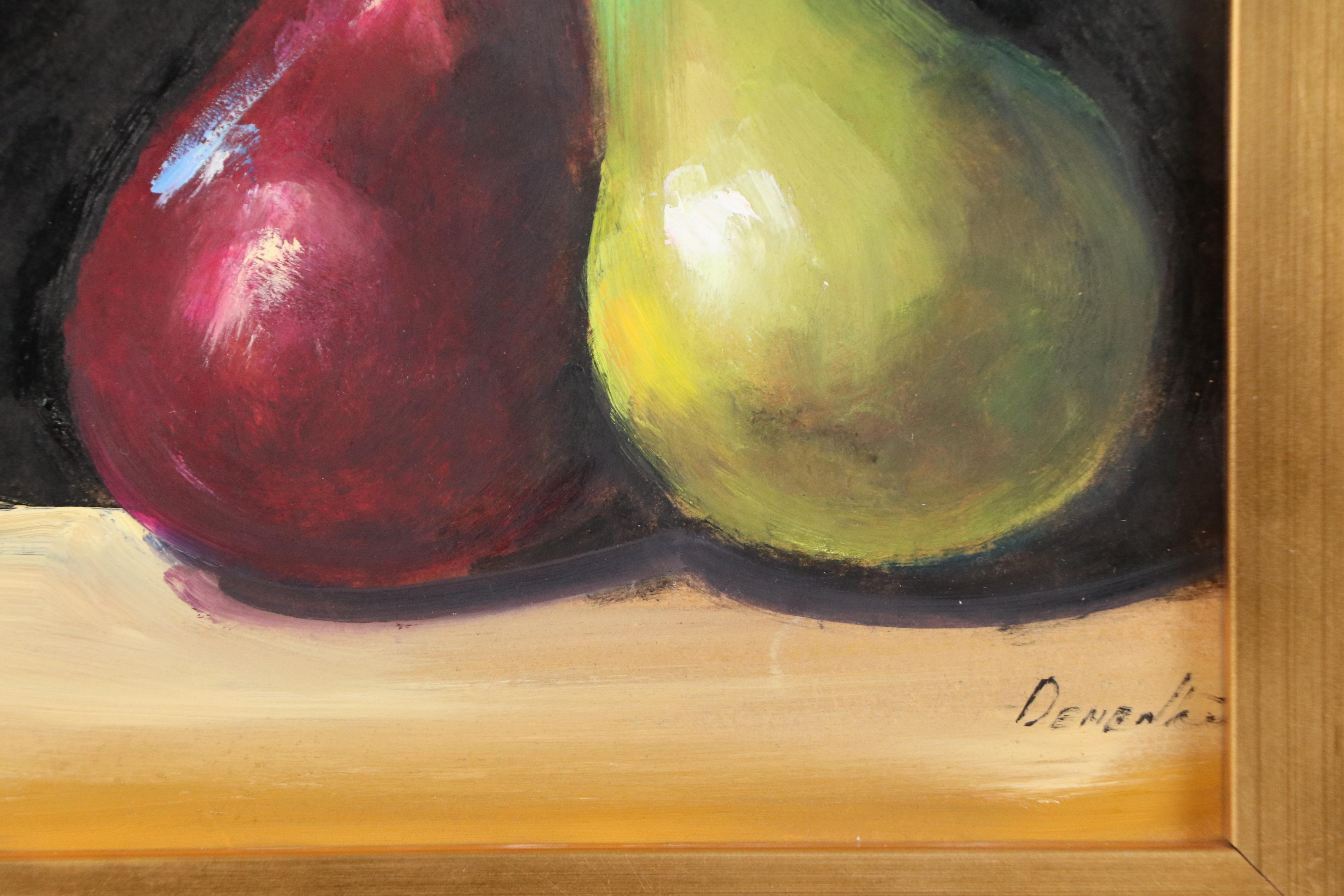 Natalia Demenko Still Life Oil Painting of Pears, 21st Century