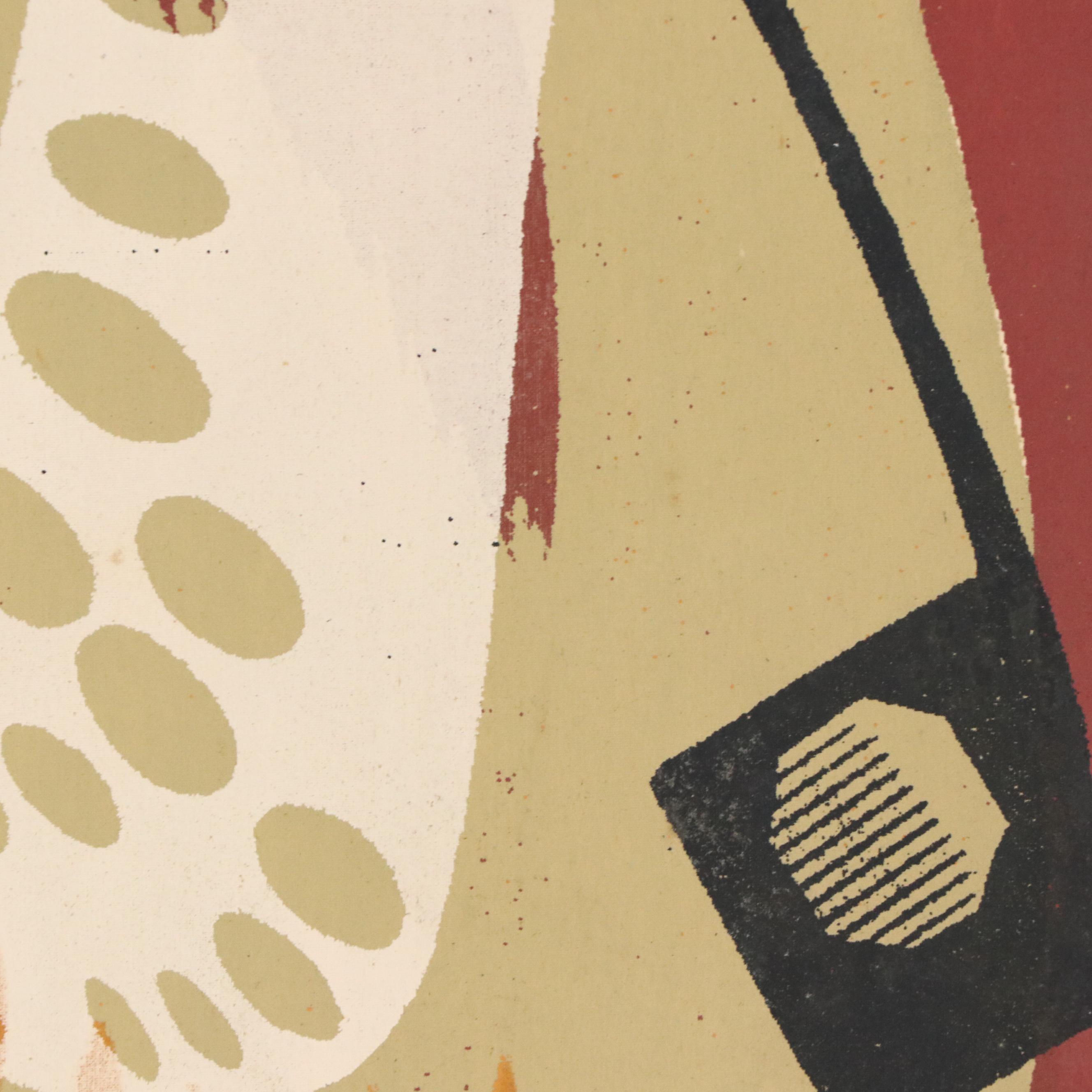 John Imhoff Abstract Serigraph "Easy Come," Mid to Late 20th Century