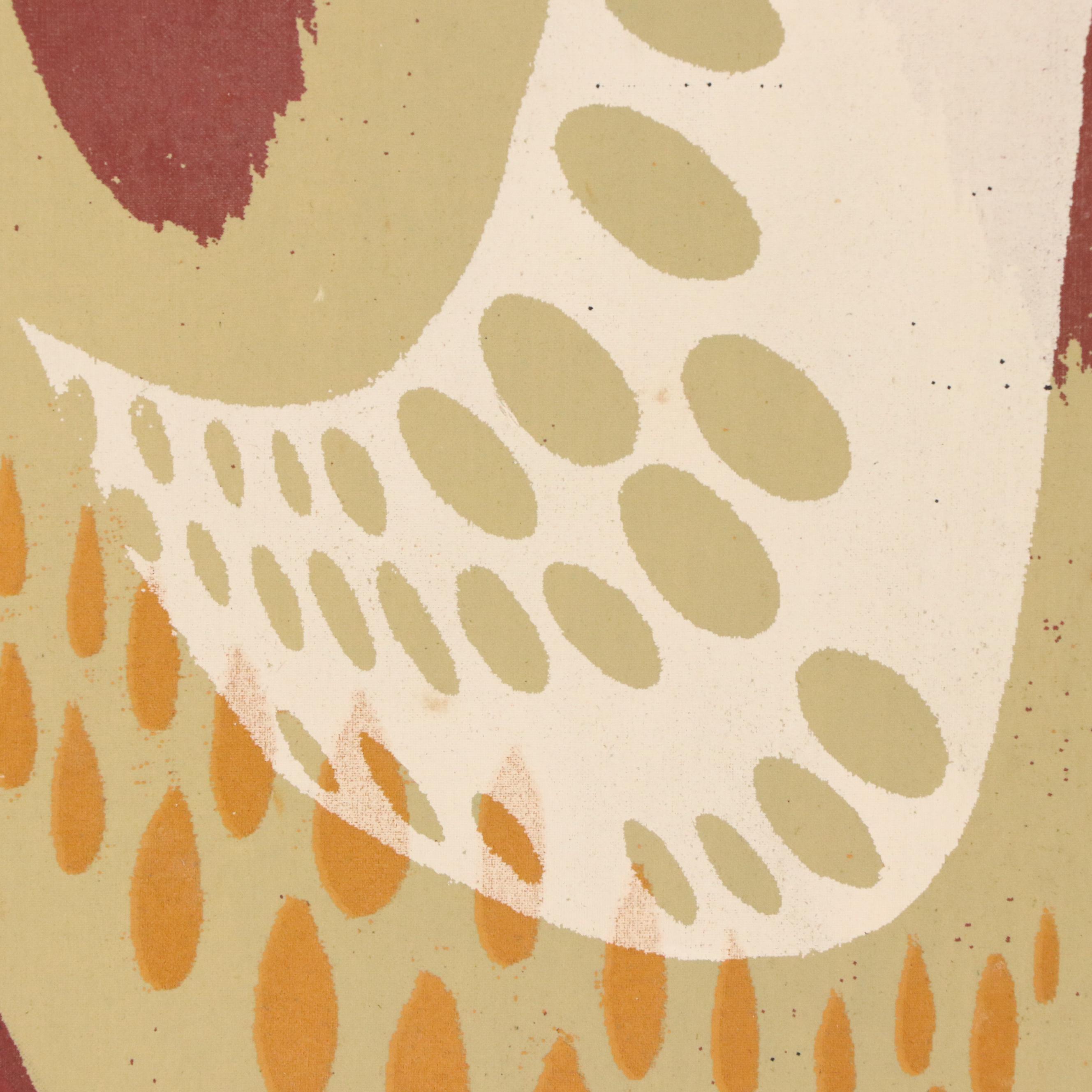 John Imhoff Abstract Serigraph "Easy Come," Mid to Late 20th Century