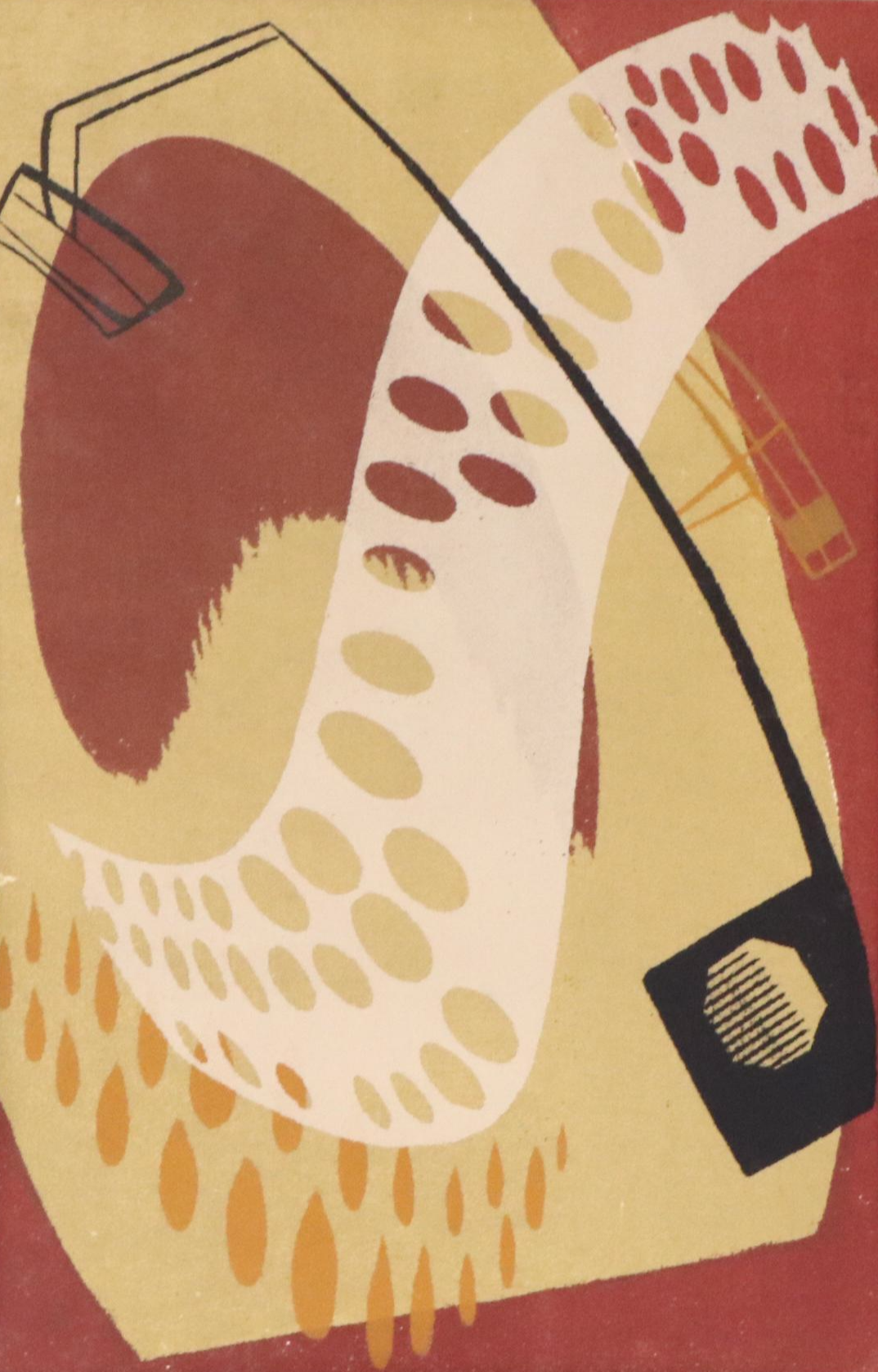 John Imhoff Abstract Serigraph "Easy Come," Mid to Late 20th Century