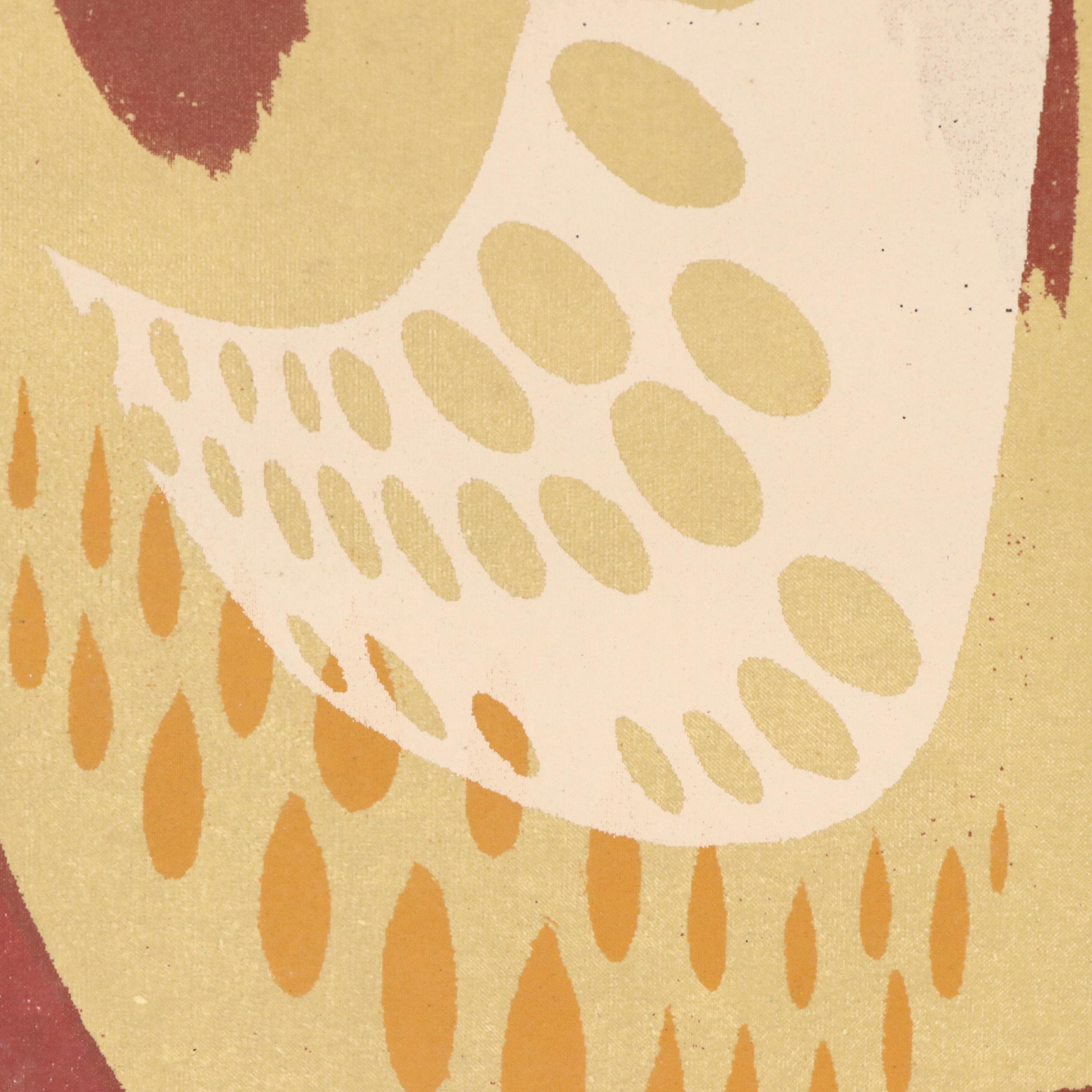 John Imhoff Abstract Serigraph "Easy Come," Mid to Late 20th Century