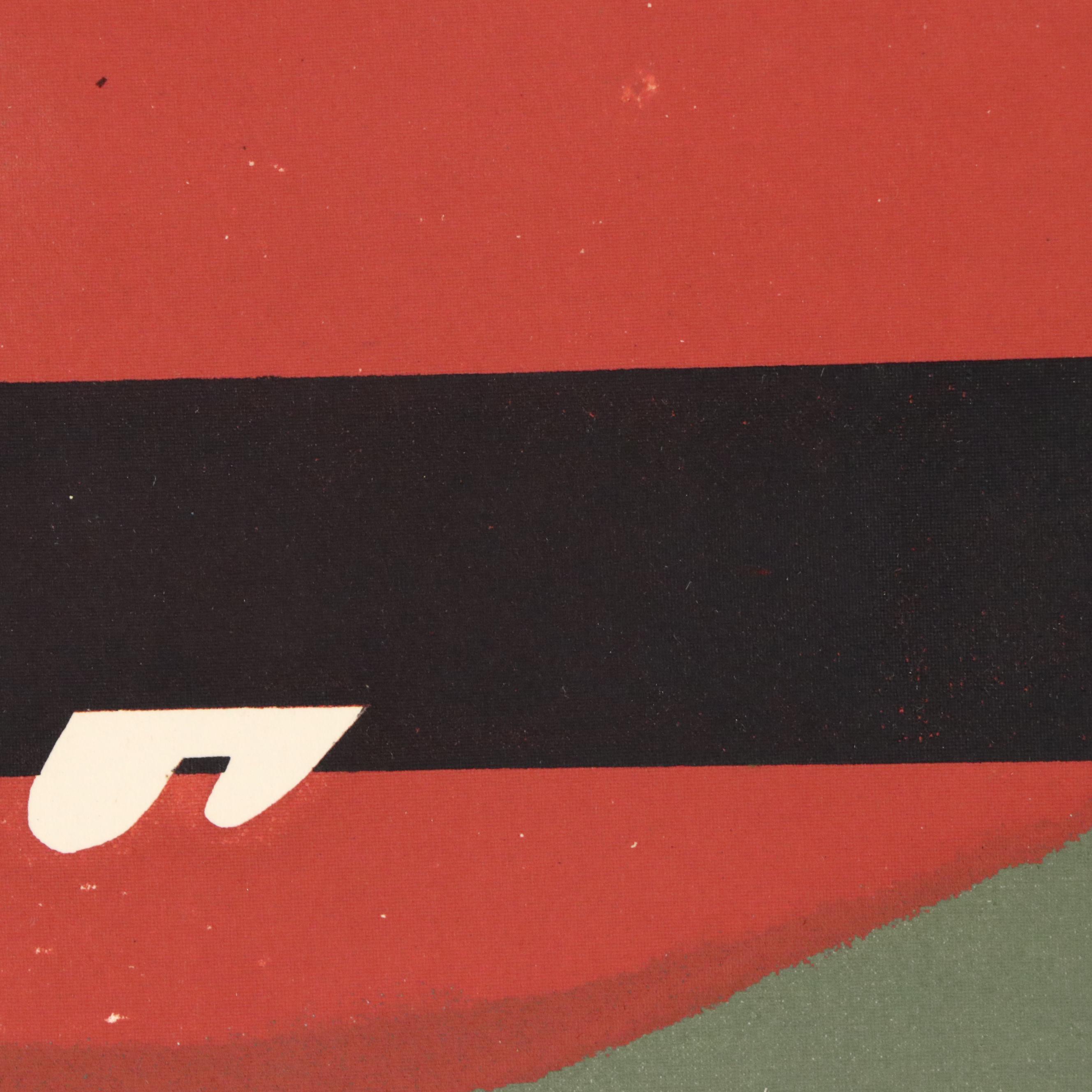 John Imhoff Cubist Serigraph, Mid to Late 20th Century