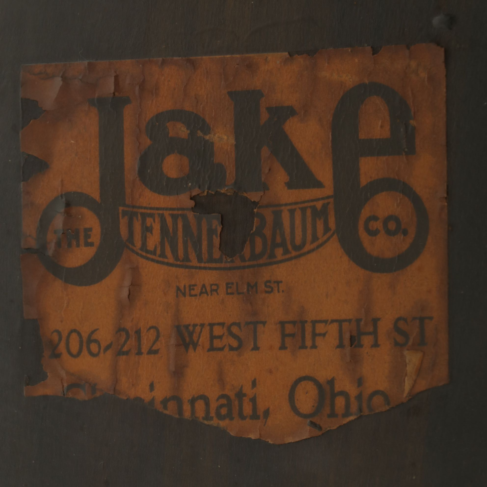 Jake Tennenbaum Mahogany Expanding Table with Integral Leaf, Early 20th Century