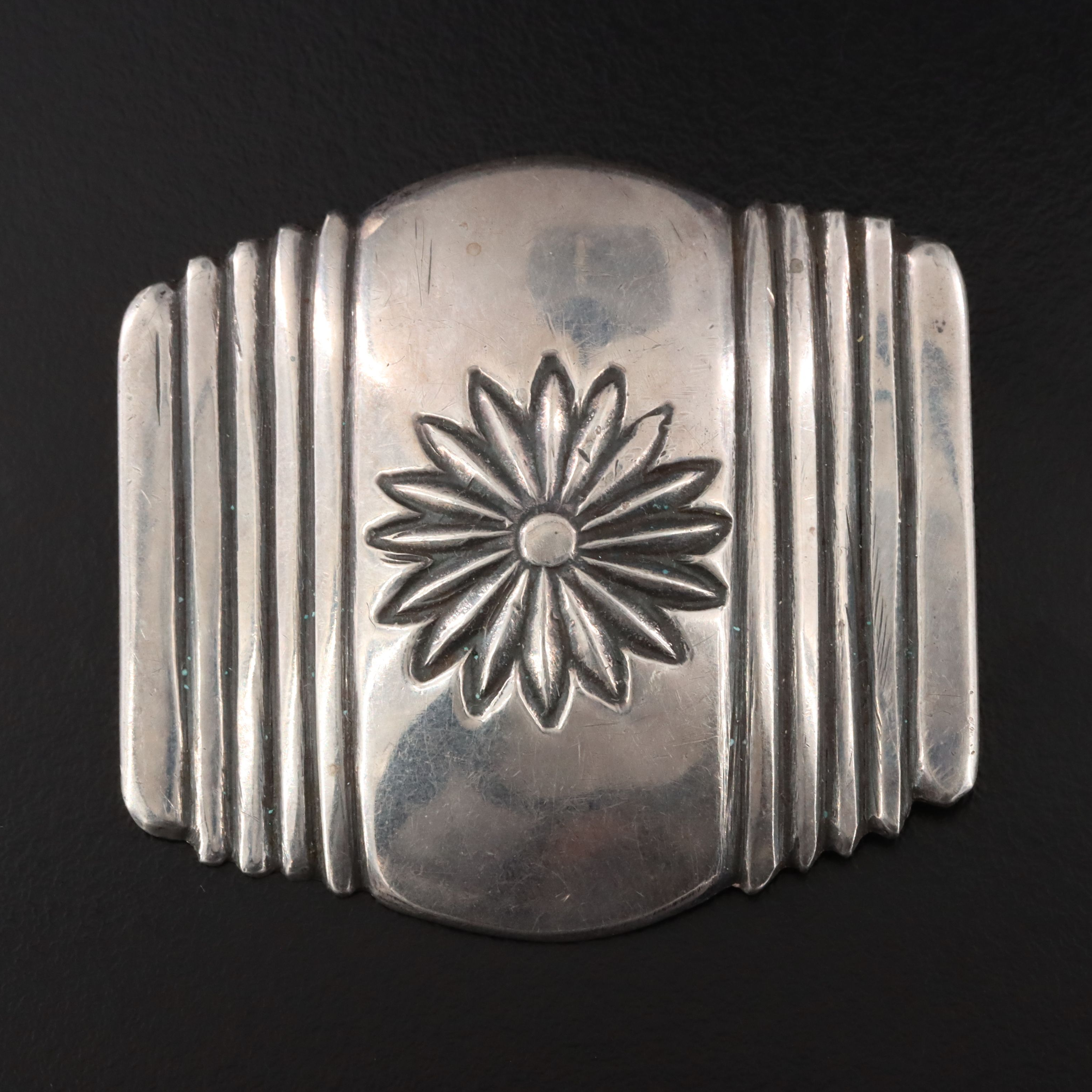 Sterling Floral Brooch