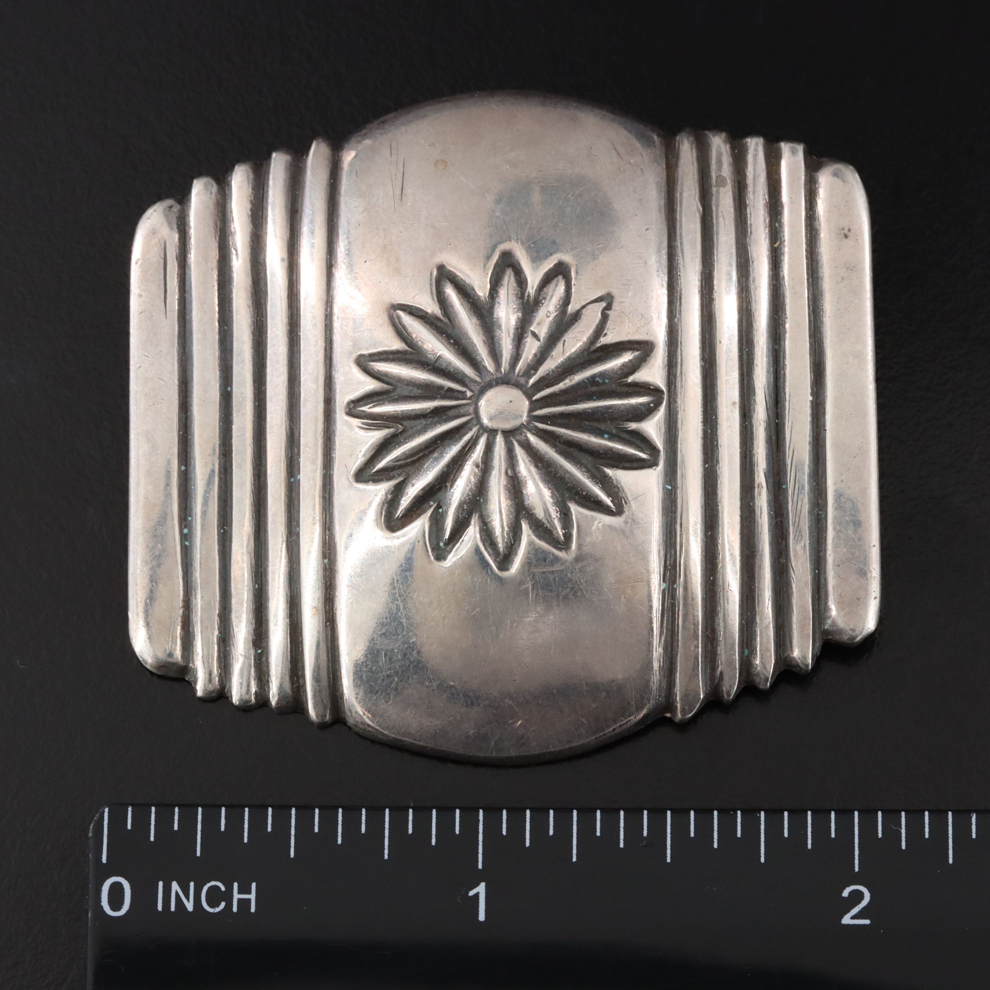 Sterling Floral Brooch
