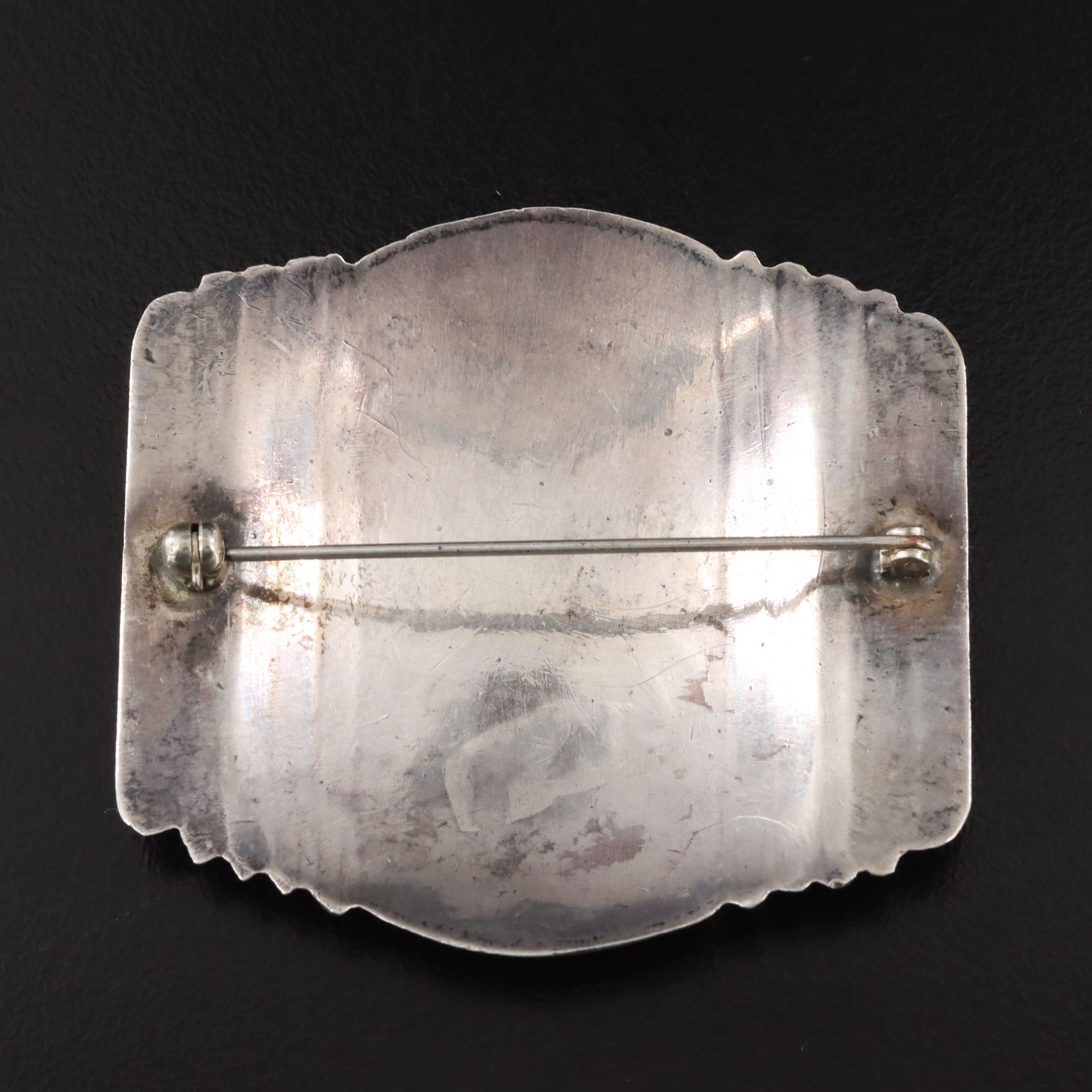 Sterling Floral Brooch