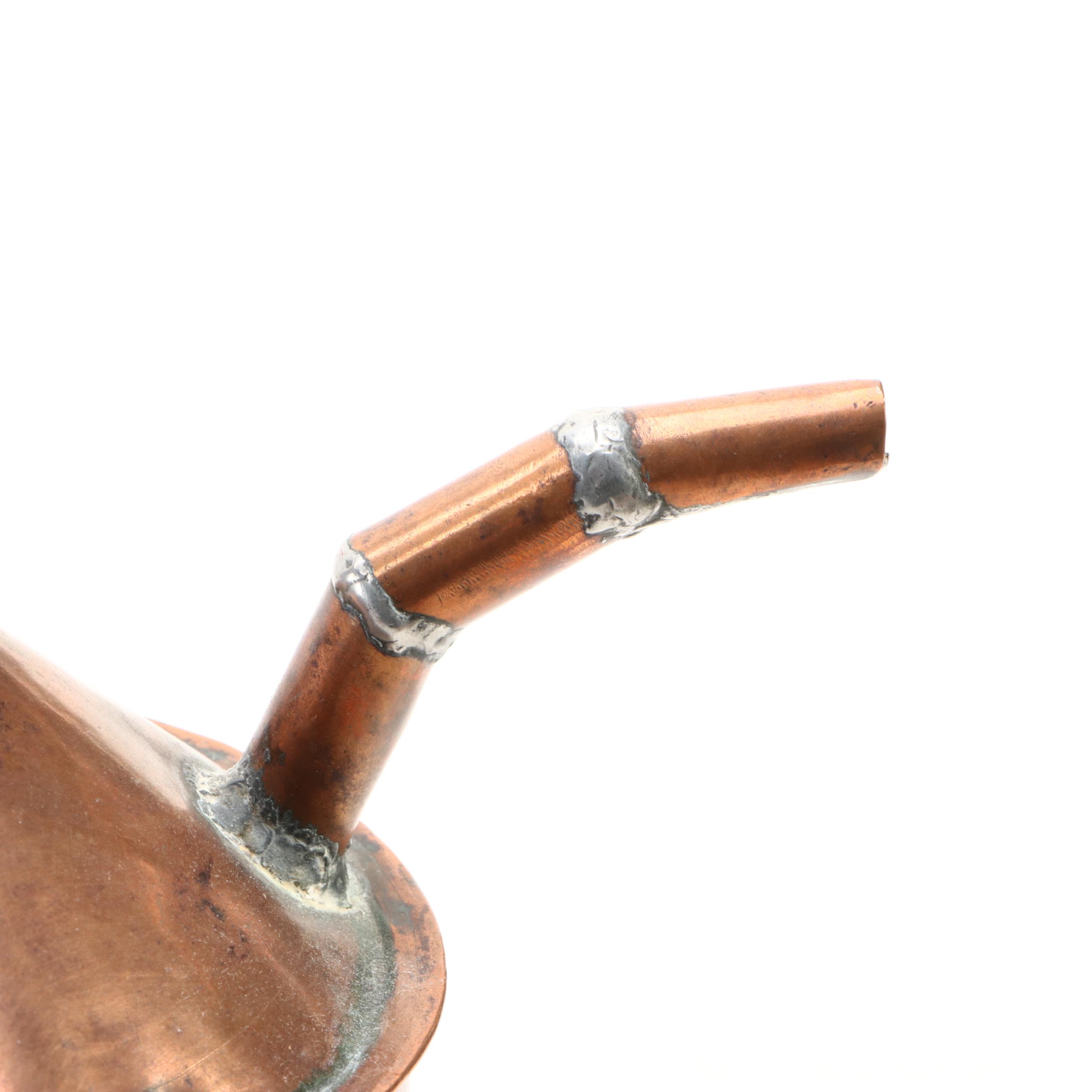 GSW Copper Kettle with Brass Clawfoot Dish and More Vintage Copper Décor