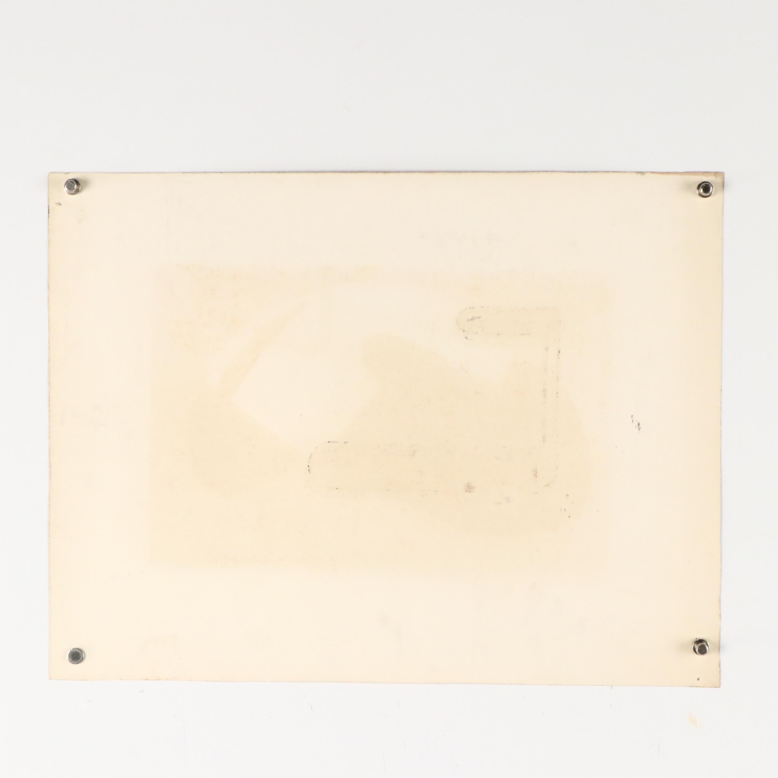 John Imhoff Cubist Serigraph, Mid to Late 20th Century