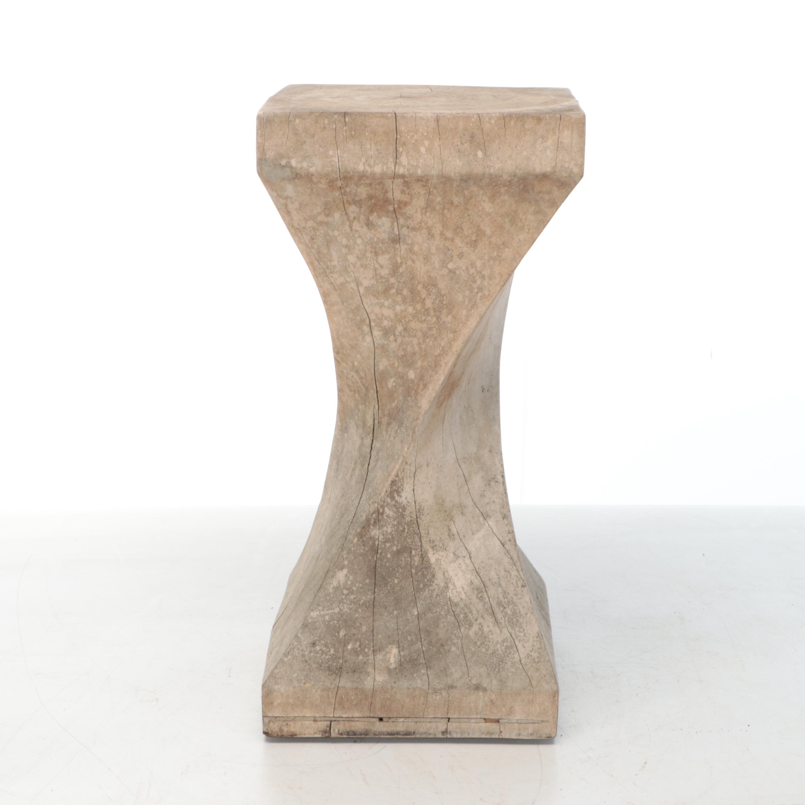 Wood Stump Accent Table