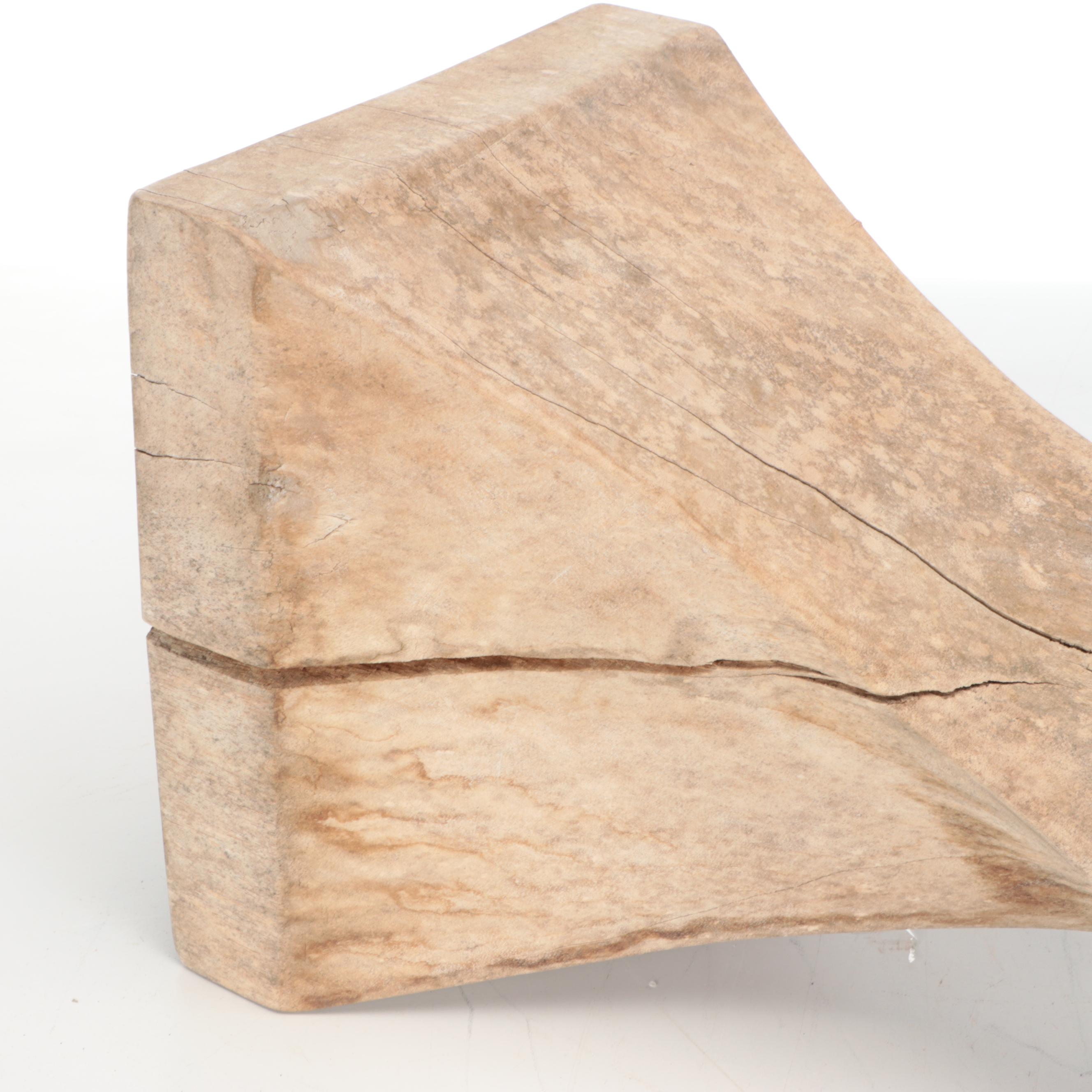 Wood Stump Accent Table