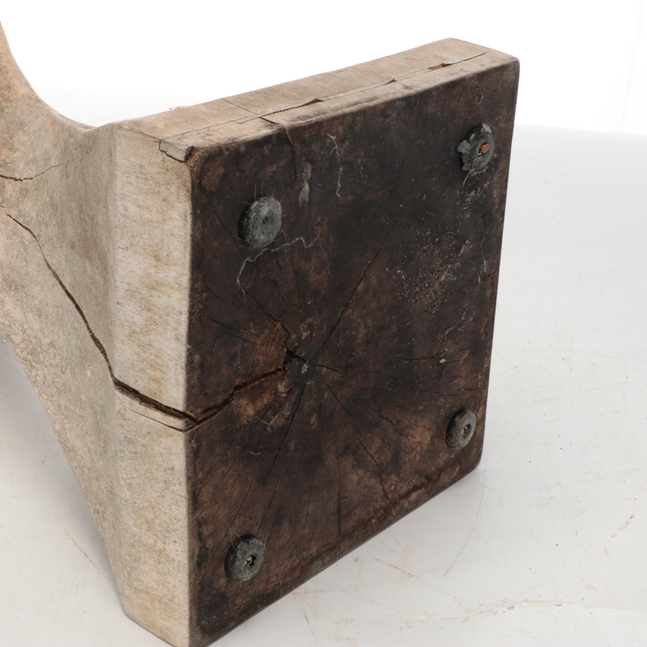 Wood Stump Accent Table