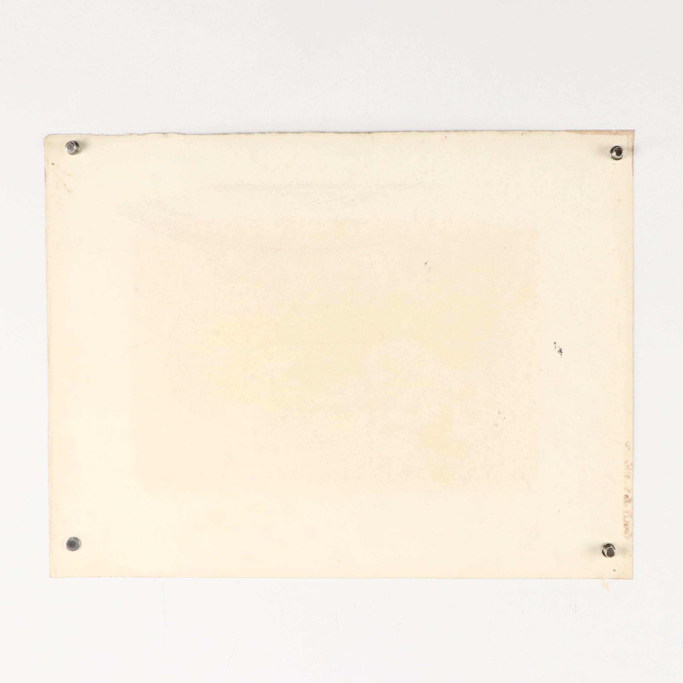 John Imhoff Cubist Serigraph, Mid to Late 20th Century