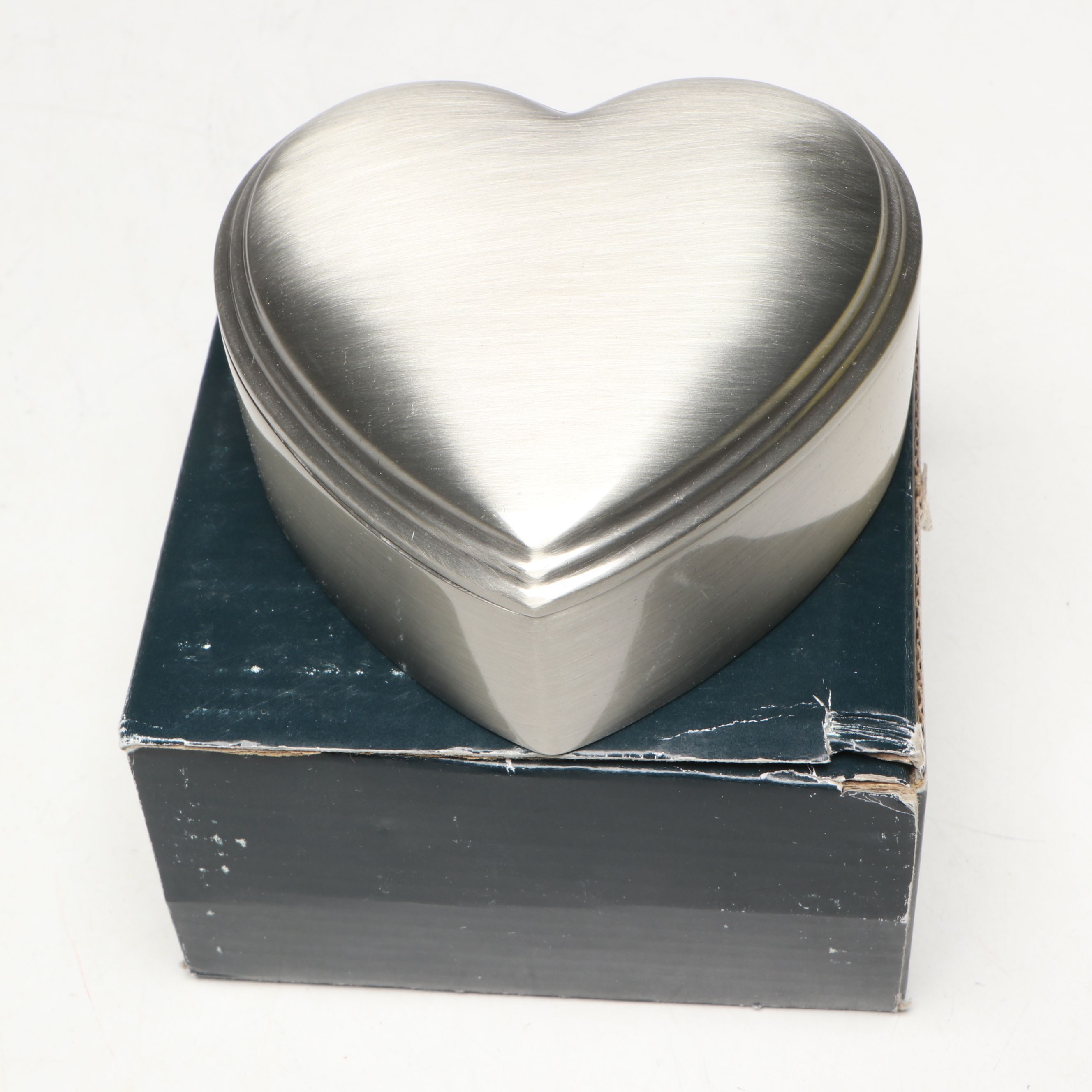 Brushed Metal Jewelry Boxes and Figural Banks